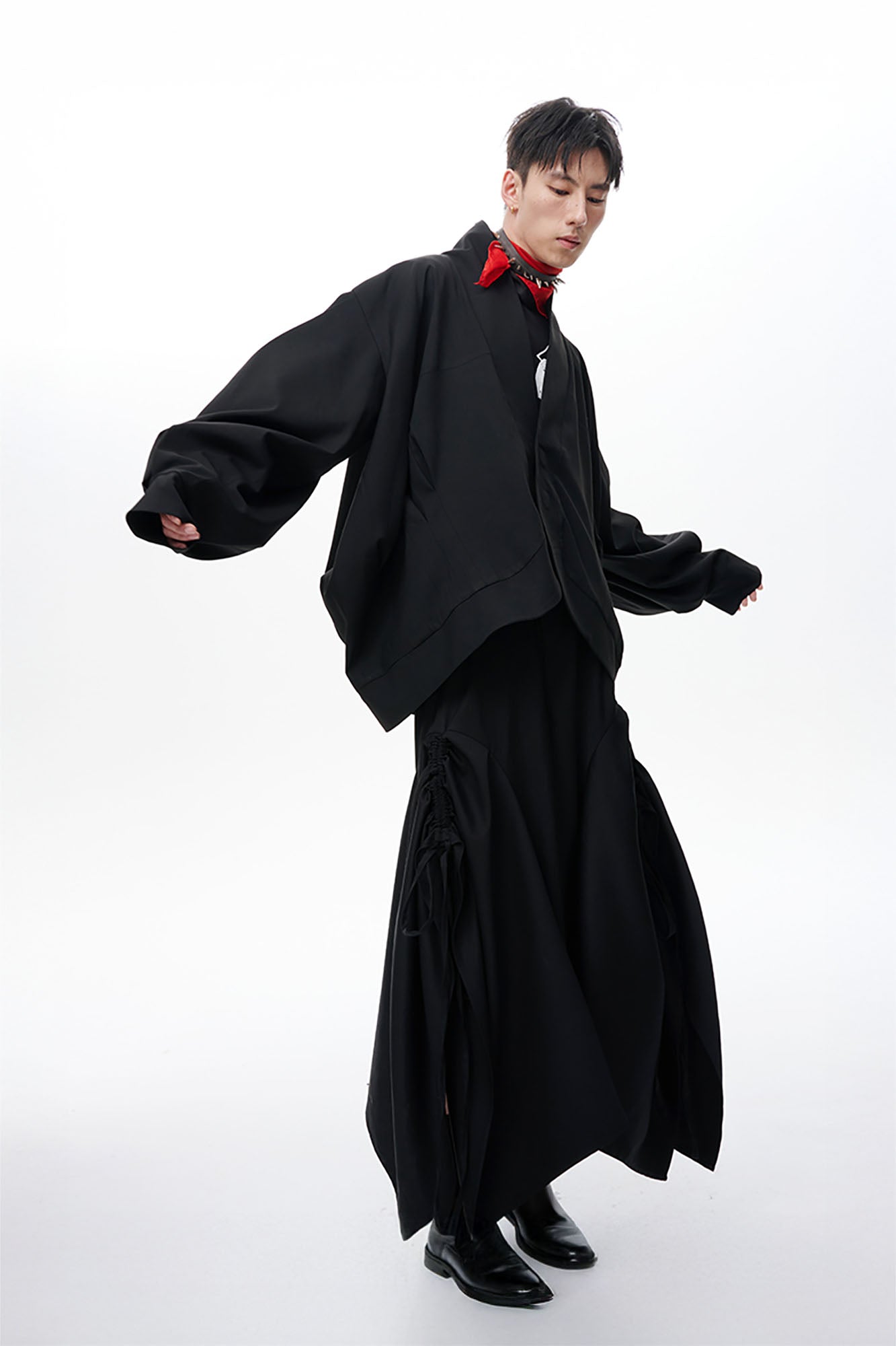 TUIMU Structured Lantern Sleeve Oversized Jacket, premium urban and streetwear designers apparel on PROJECTISR.com, TUIMU