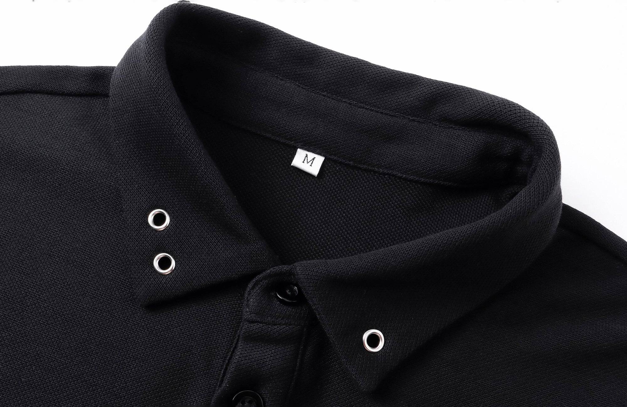 REBEL WAVE Studded Cross Polo Shirt