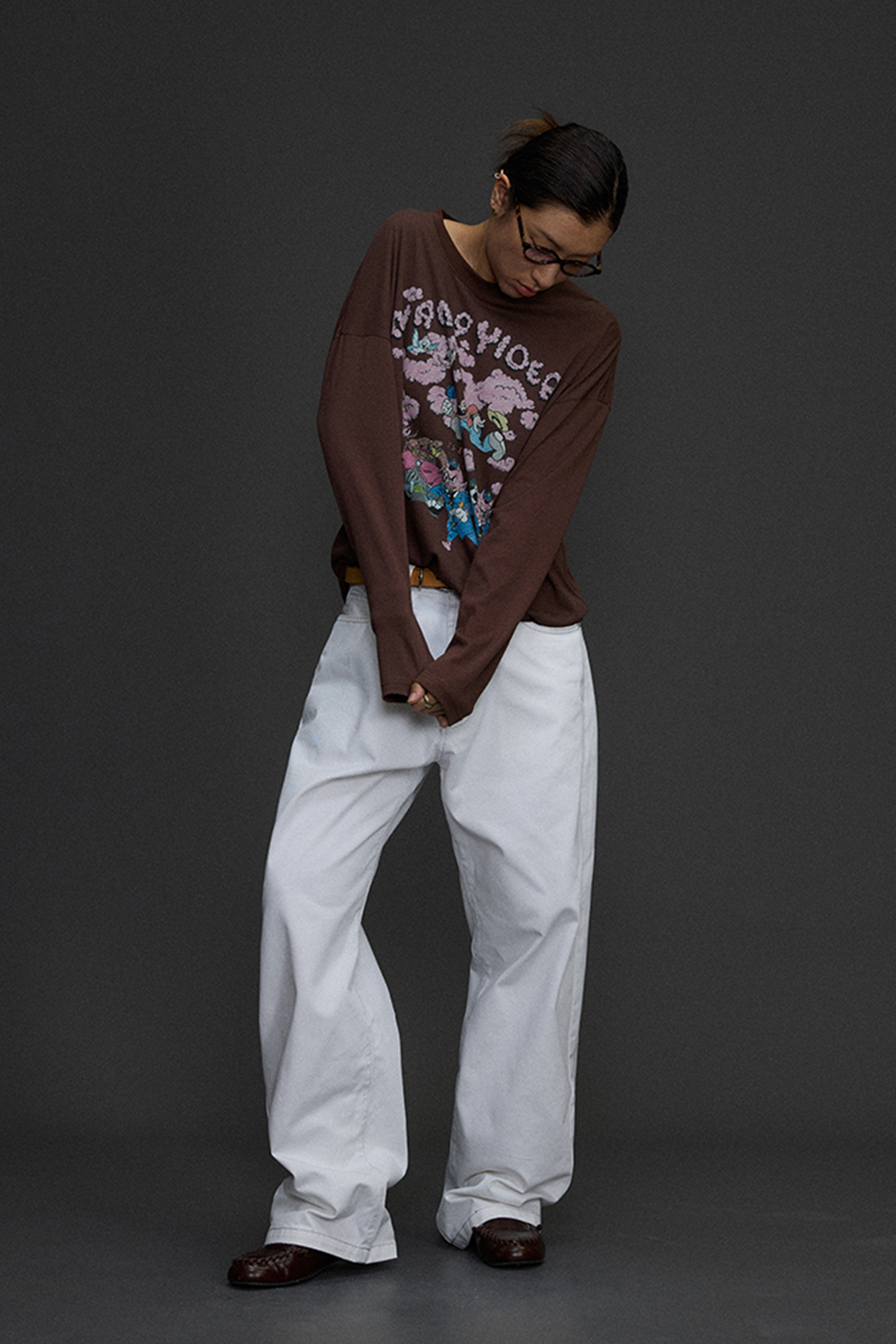 NIANJIUYIKOUER Straight-Leg Wide-Leg Pants, premium urban and streetwear designers apparel on PROJECTISR.com, NIANJIUYIKOUER