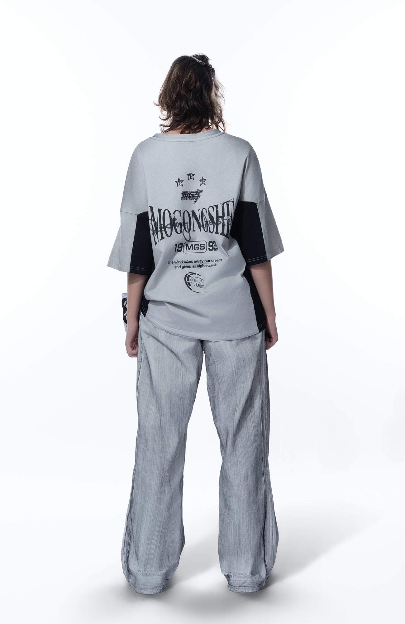 MOGONGSHE Dusty Washed Baggy Jeans