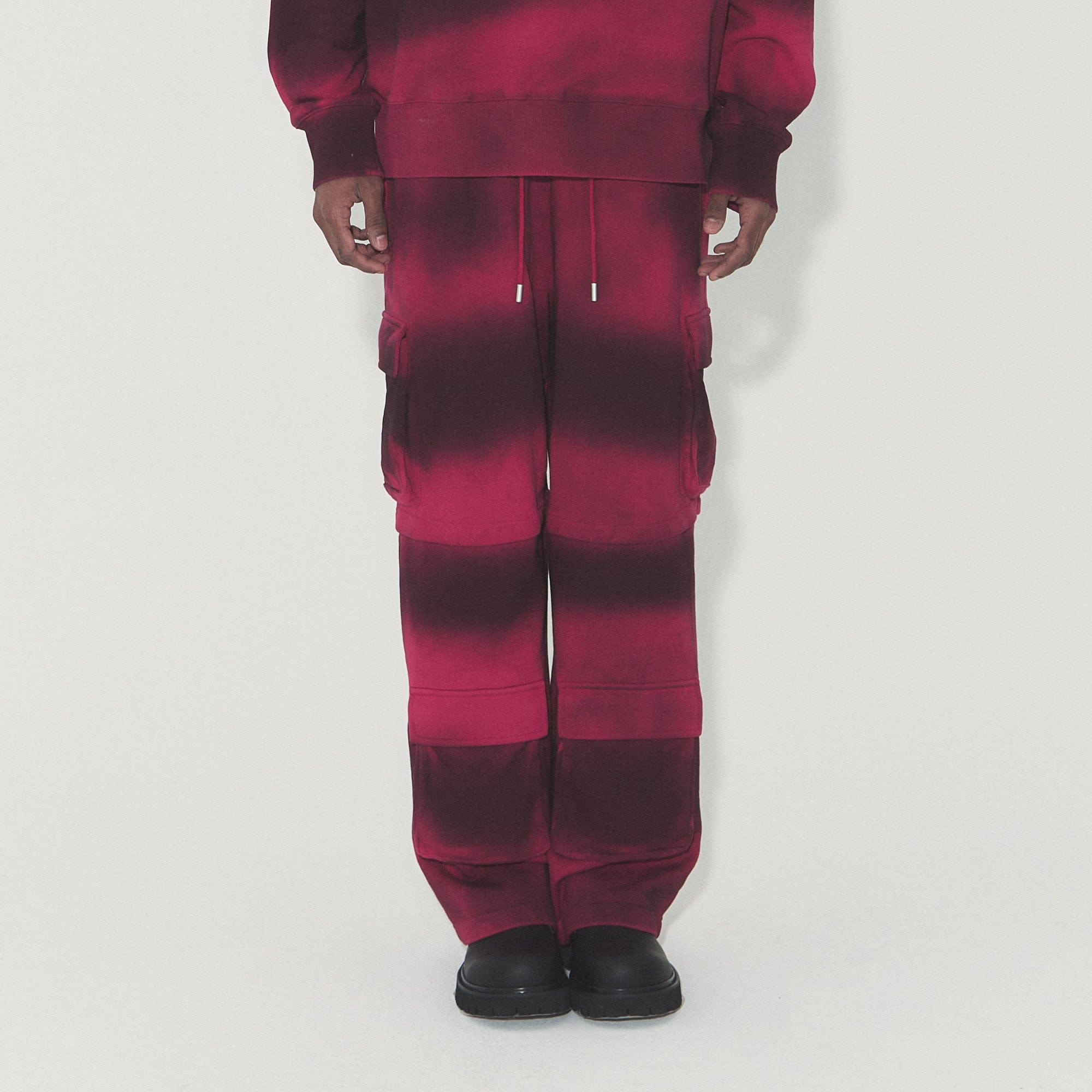 VANN VALRENCE Ombre Stripe Multi-Pocket Drawstring Sweatpants, premium urban and streetwear designers apparel on PROJECTISR.com, VANN VALRENCE