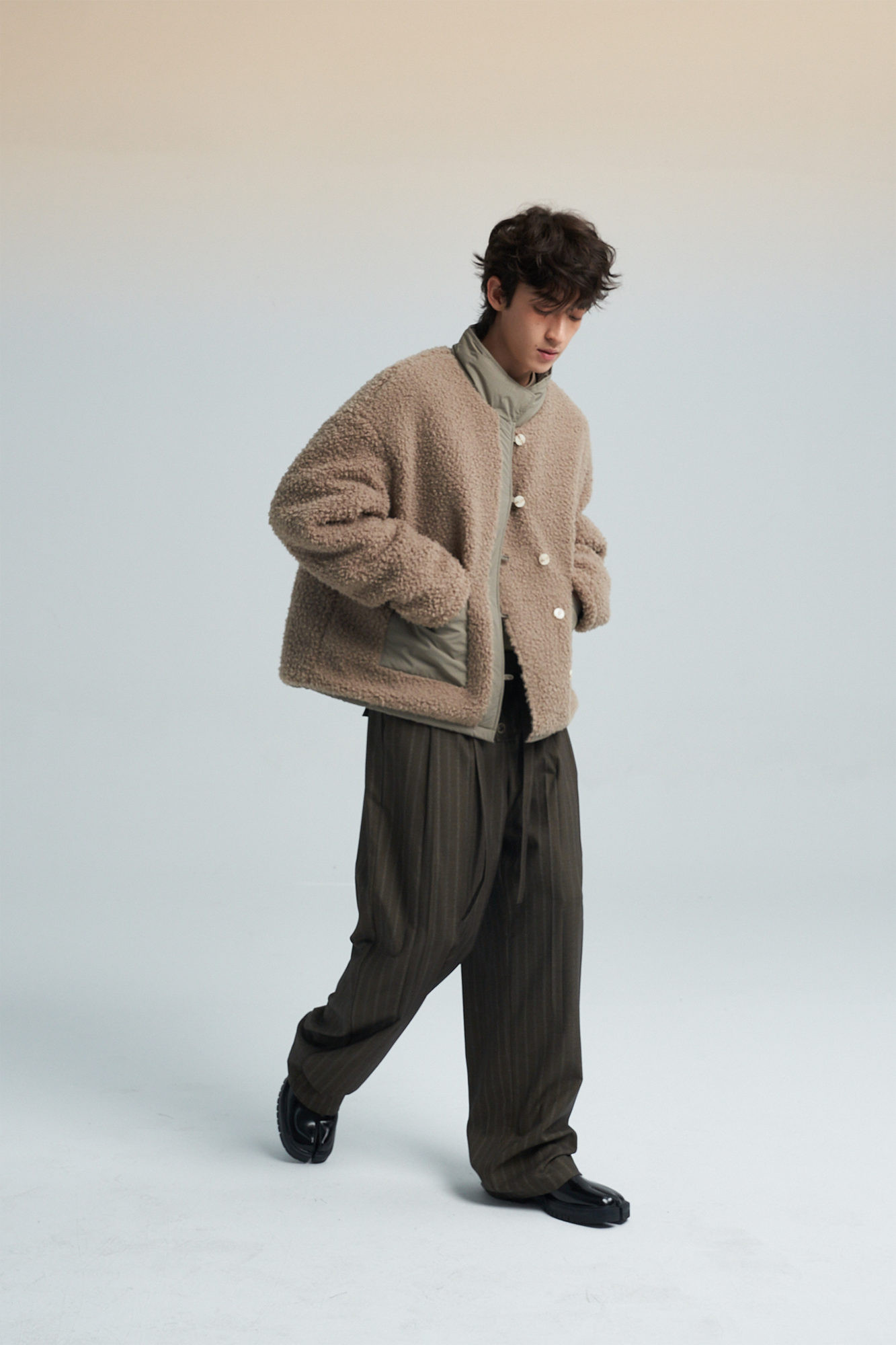 SAME FLOW Reversible Fleece-Lined Puffer