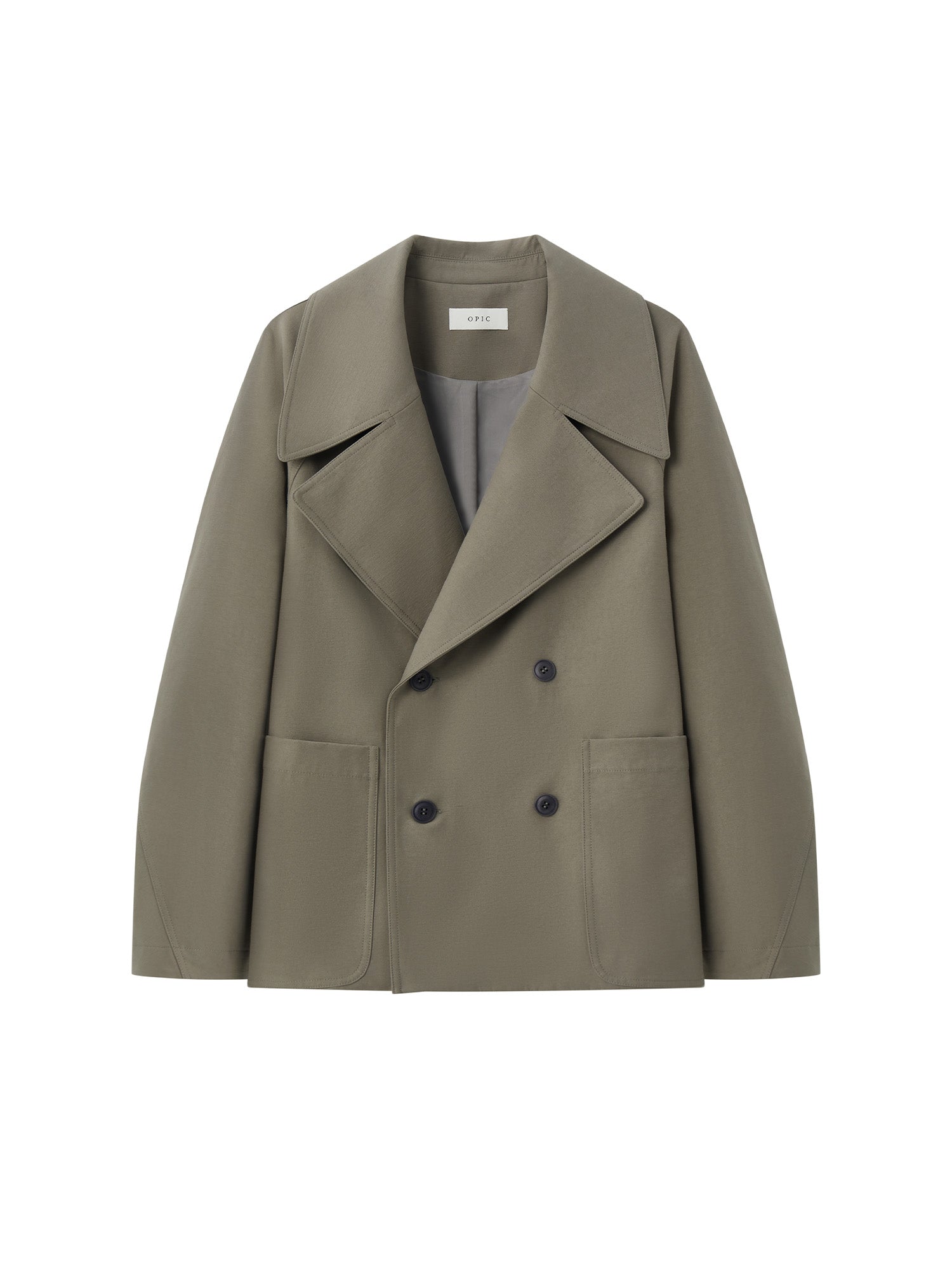 OPICLOTH Classical Double-Breasted Oversized Jacket