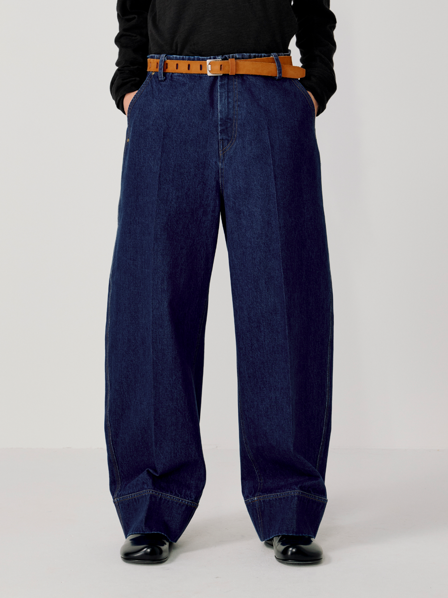 OPICLOTH Washed Straight-Leg Denim Trousers, premium urban and streetwear designers apparel on PROJECTISR.com, OPICLOTH