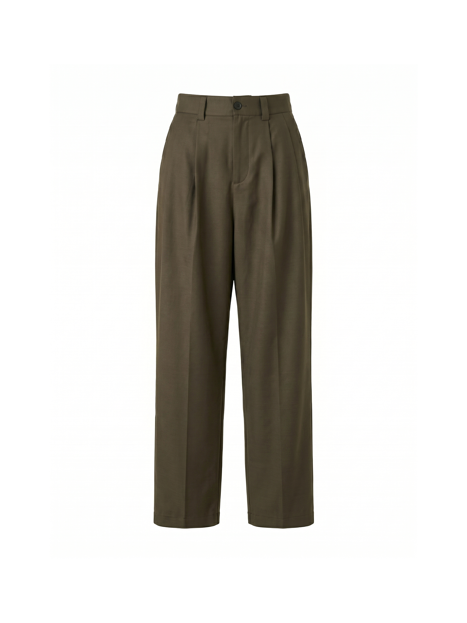 GRAINMUSTARD Retro Pleated High-Waist Wide-Leg Trousers, premium urban and streetwear designers apparel on PROJECTISR.com, GRAINMUSTARD