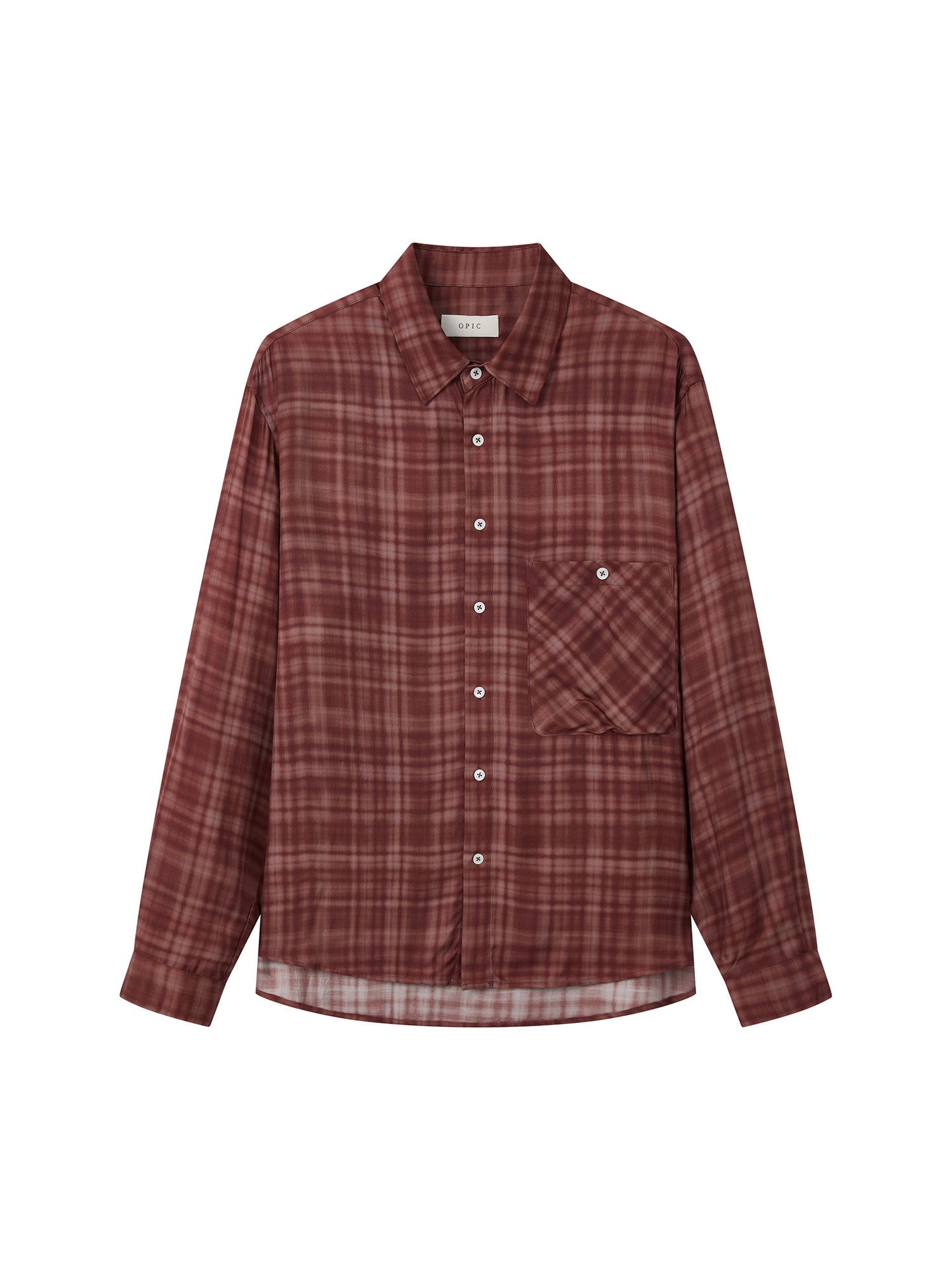 OPICLOTH Classical Oversized Plaid Shirt