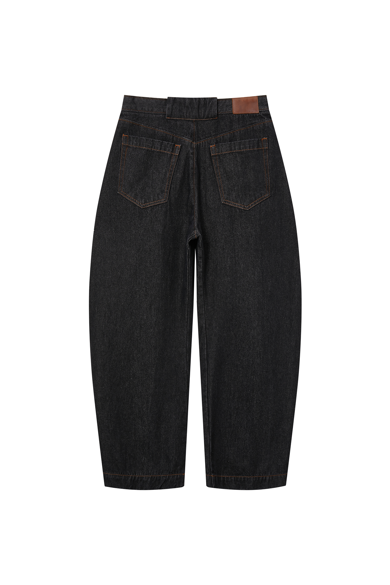 OPICLOTH Curved Panel Oversized Raw Jeans, premium urban and streetwear designers apparel on PROJECTISR.com, OPICLOTH