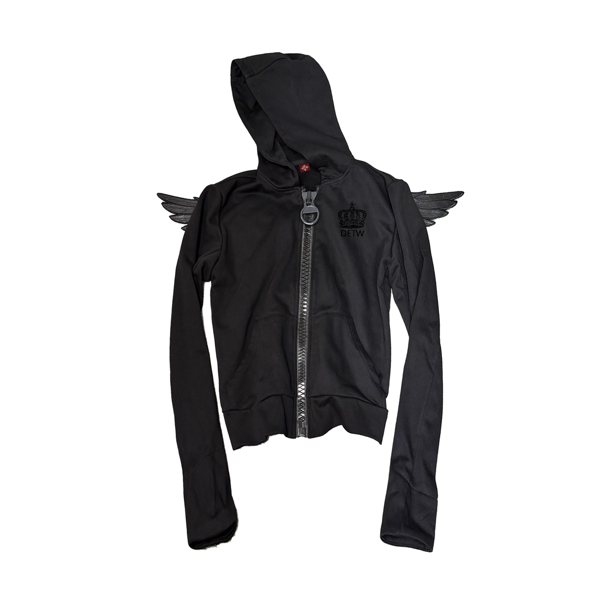 DETW Angel Wing Crown Graphic Hooded Jacket