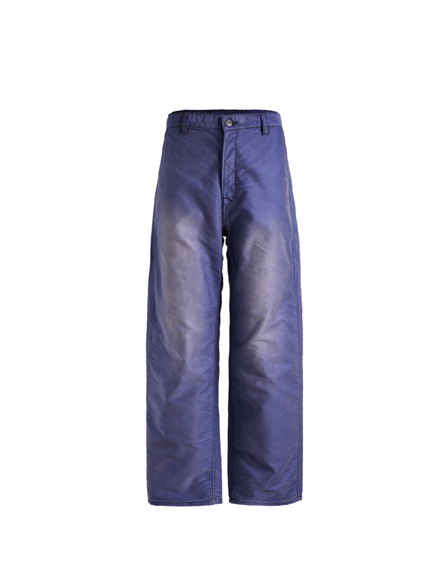 PMW Retro Washed Crinkled Wide-Leg Jeans