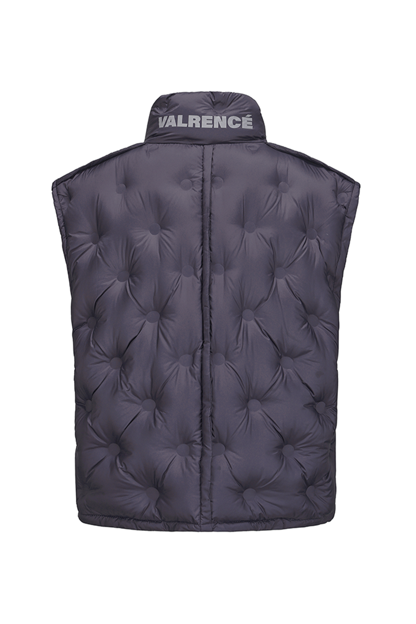 VANN VALRENCE Bubble-Quilted High-Neck Down Vest