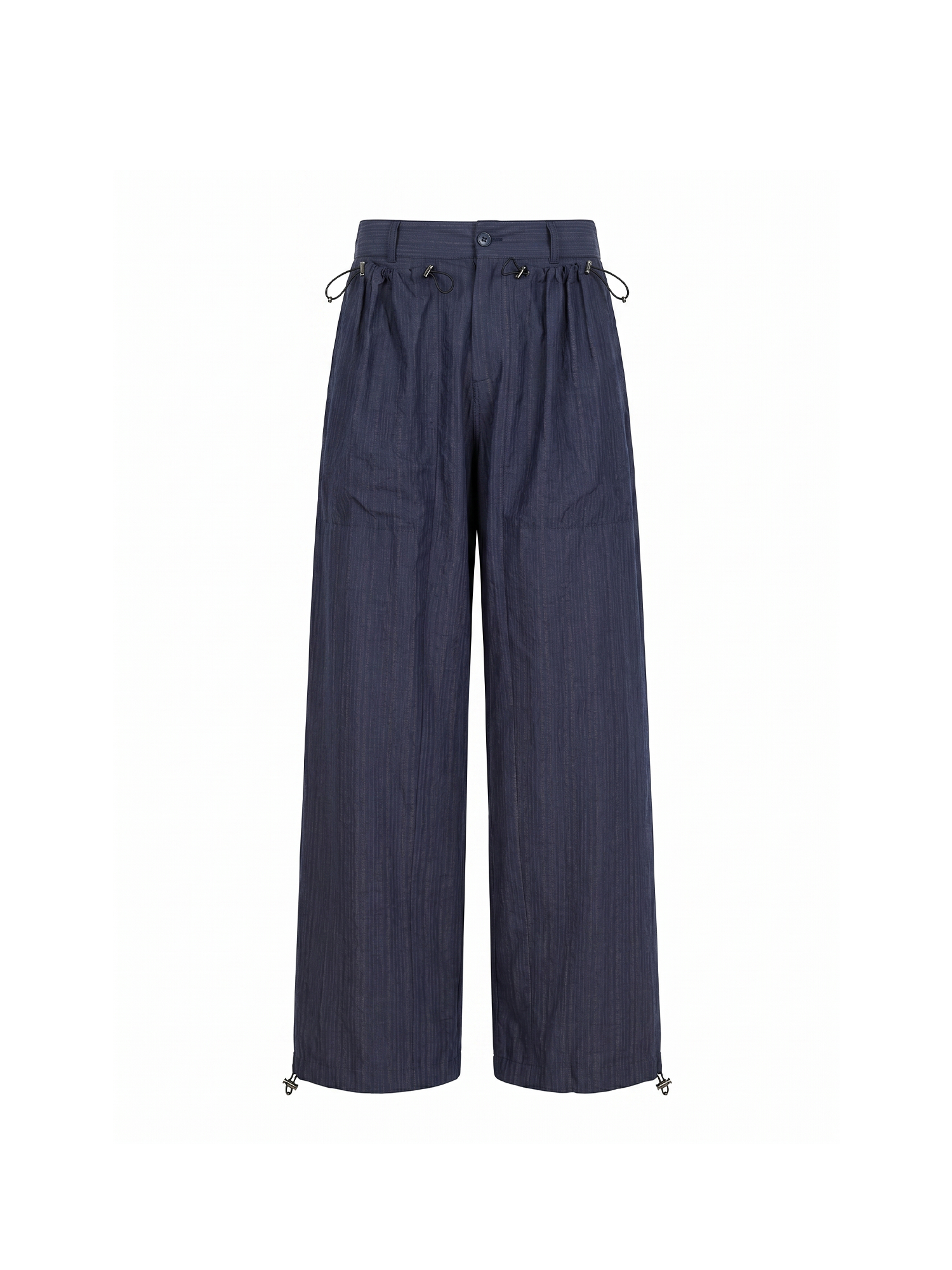 GRAINMUSTARD Drawstring Pleated Straight-Leg Trousers, premium urban and streetwear designers apparel on PROJECTISR.com, GRAINMUSTARD