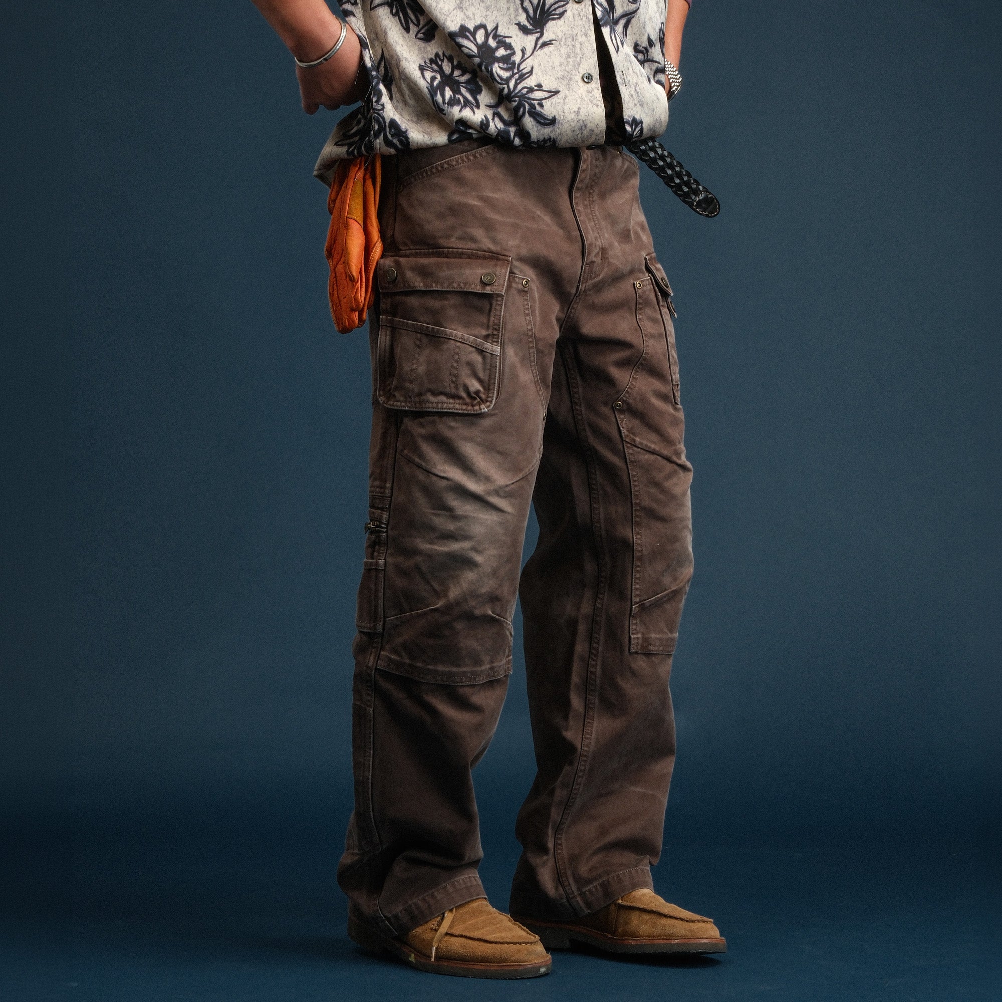 NEIGBORL Washed Multi-Pocket Straight-Leg Cargo Pants, premium urban and streetwear designers apparel on PROJECTISR.com, NEIGBORL