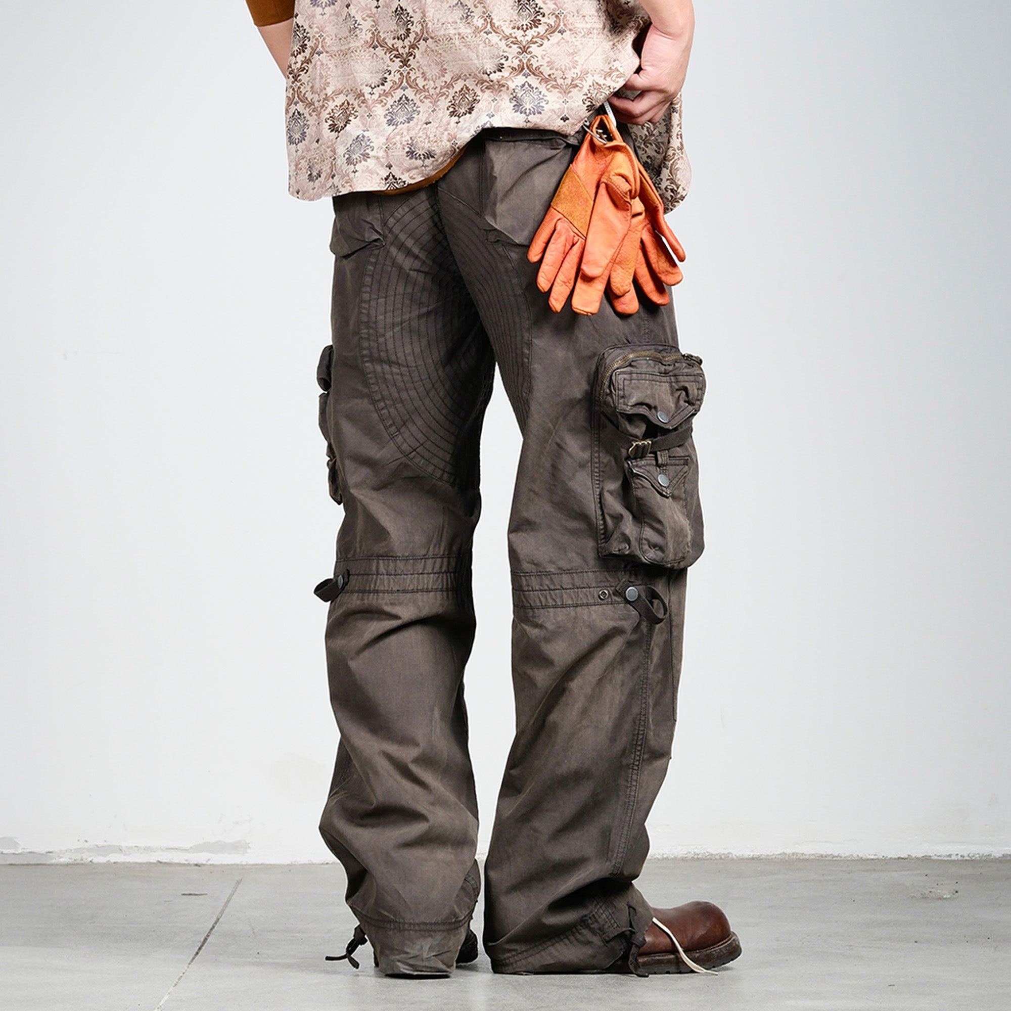 NEIGBORL Multi-Pocket Paratrooper Cargo Pants, premium urban and streetwear designers apparel on PROJECTISR.com, NEIGBORL