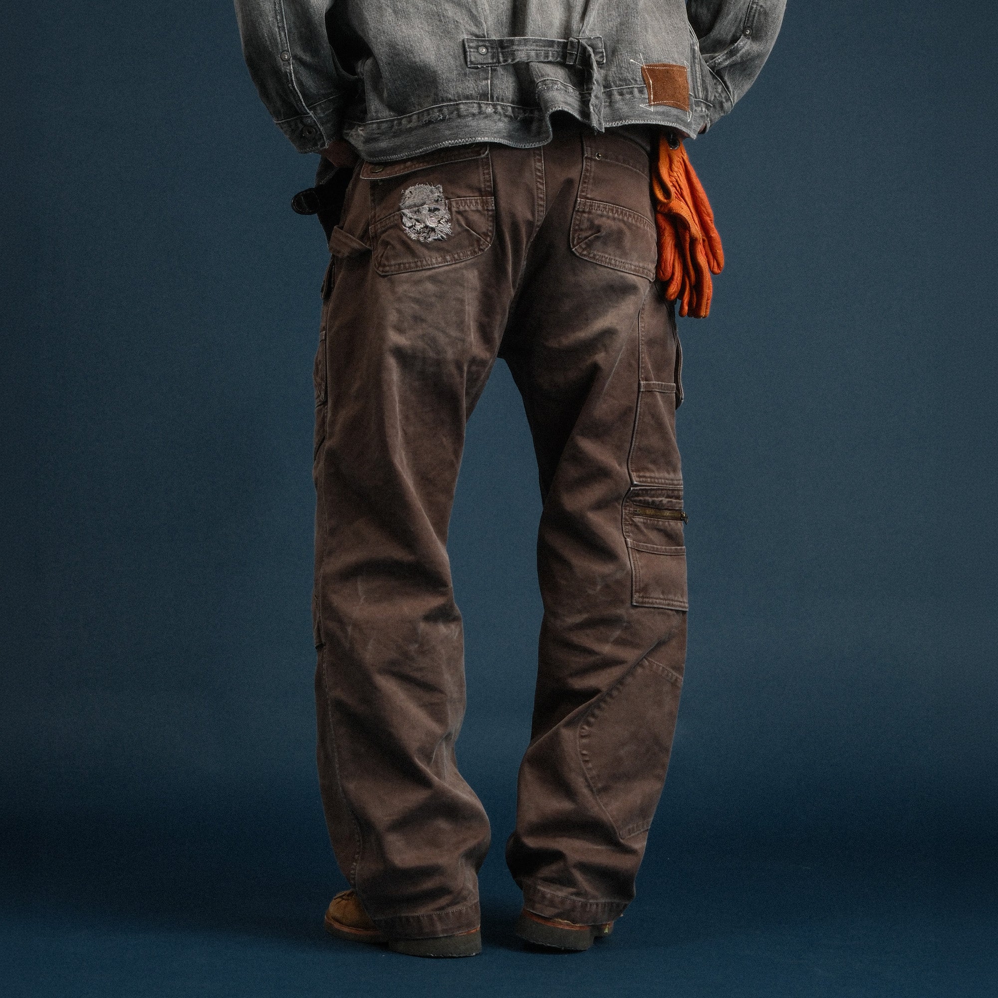 NEIGBORL Washed Multi-Pocket Straight-Leg Cargo Pants, premium urban and streetwear designers apparel on PROJECTISR.com, NEIGBORL