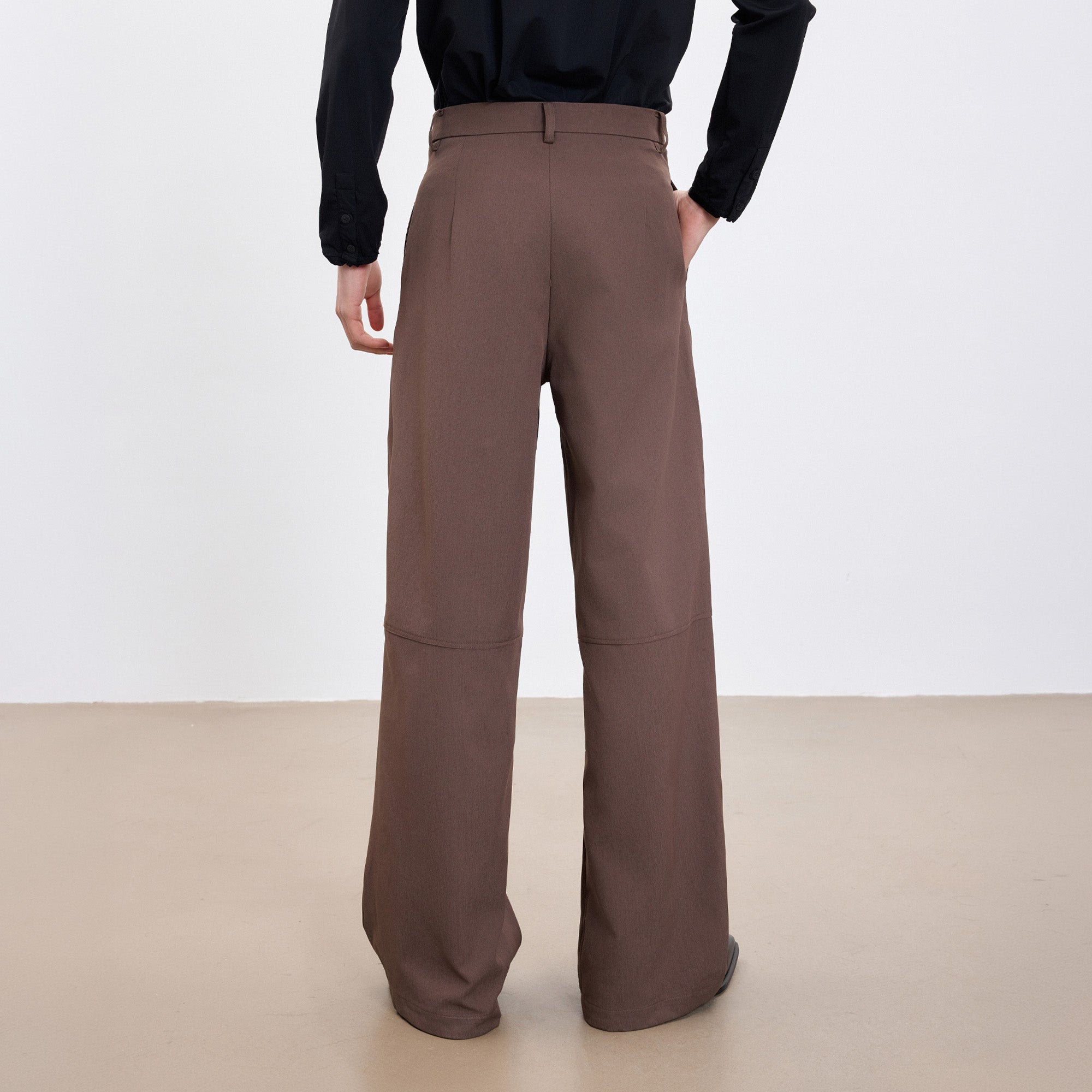 TUIMU Double-Pleat Curved Trousers, premium urban and streetwear designers apparel on PROJECTISR.com, TUIMU