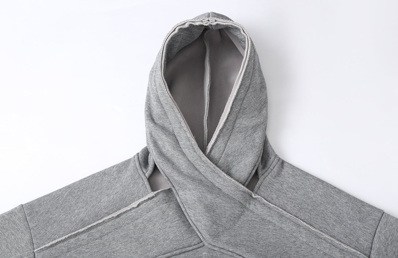 CLP Cross-Wrap Neck Oversized Sweatshirt