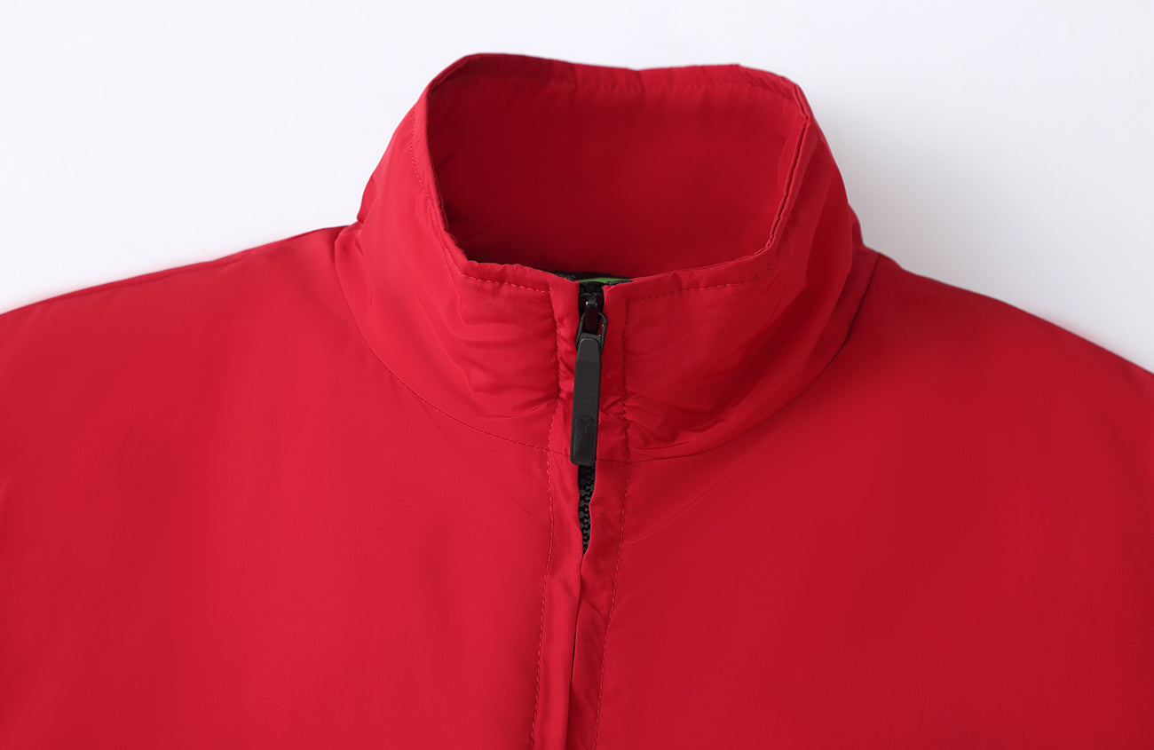 CLP Retro Contrast Striped Puffer Jacket