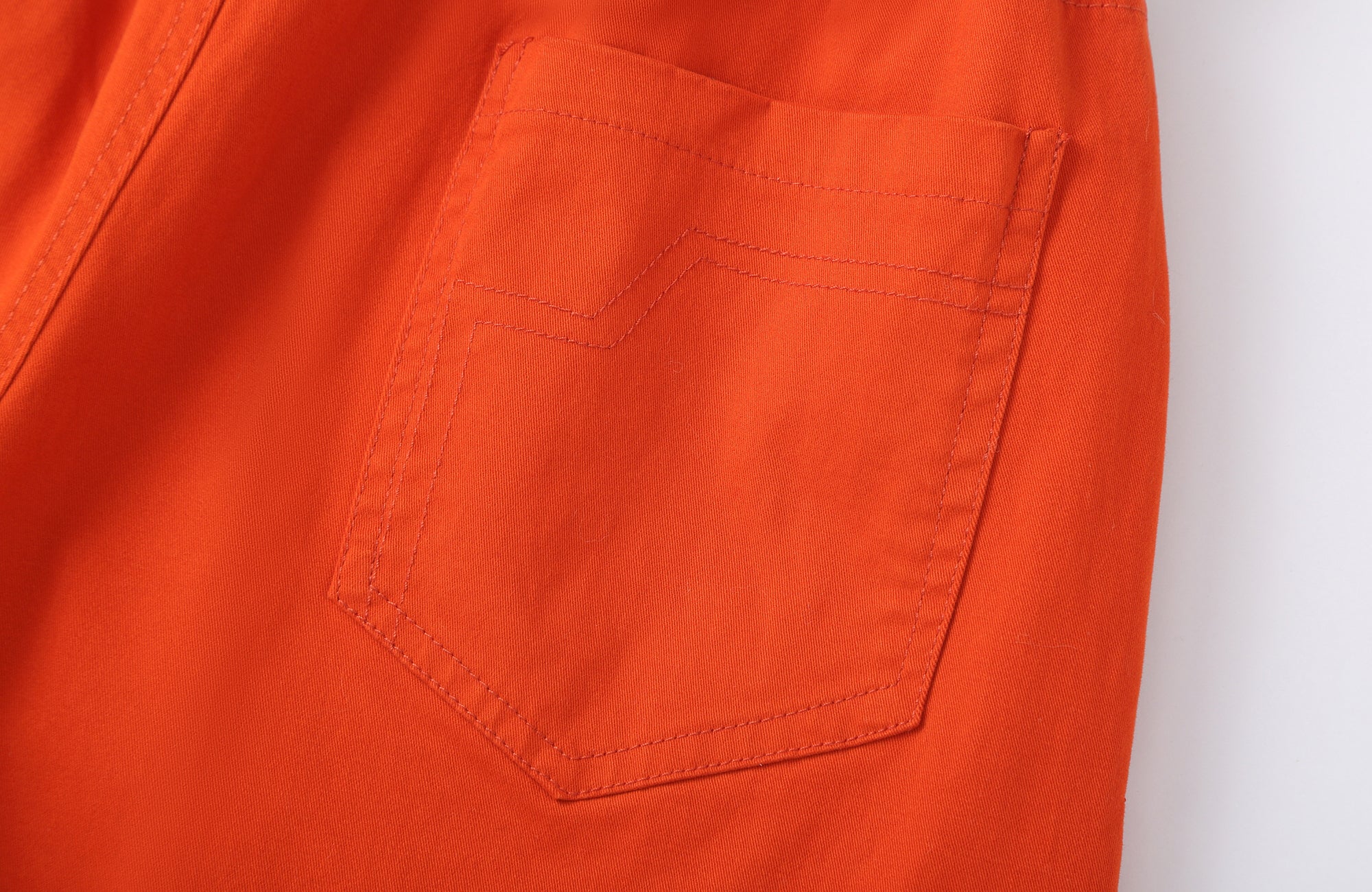 CLP Zigzag Contrast-Stitch Wide-Leg Pants