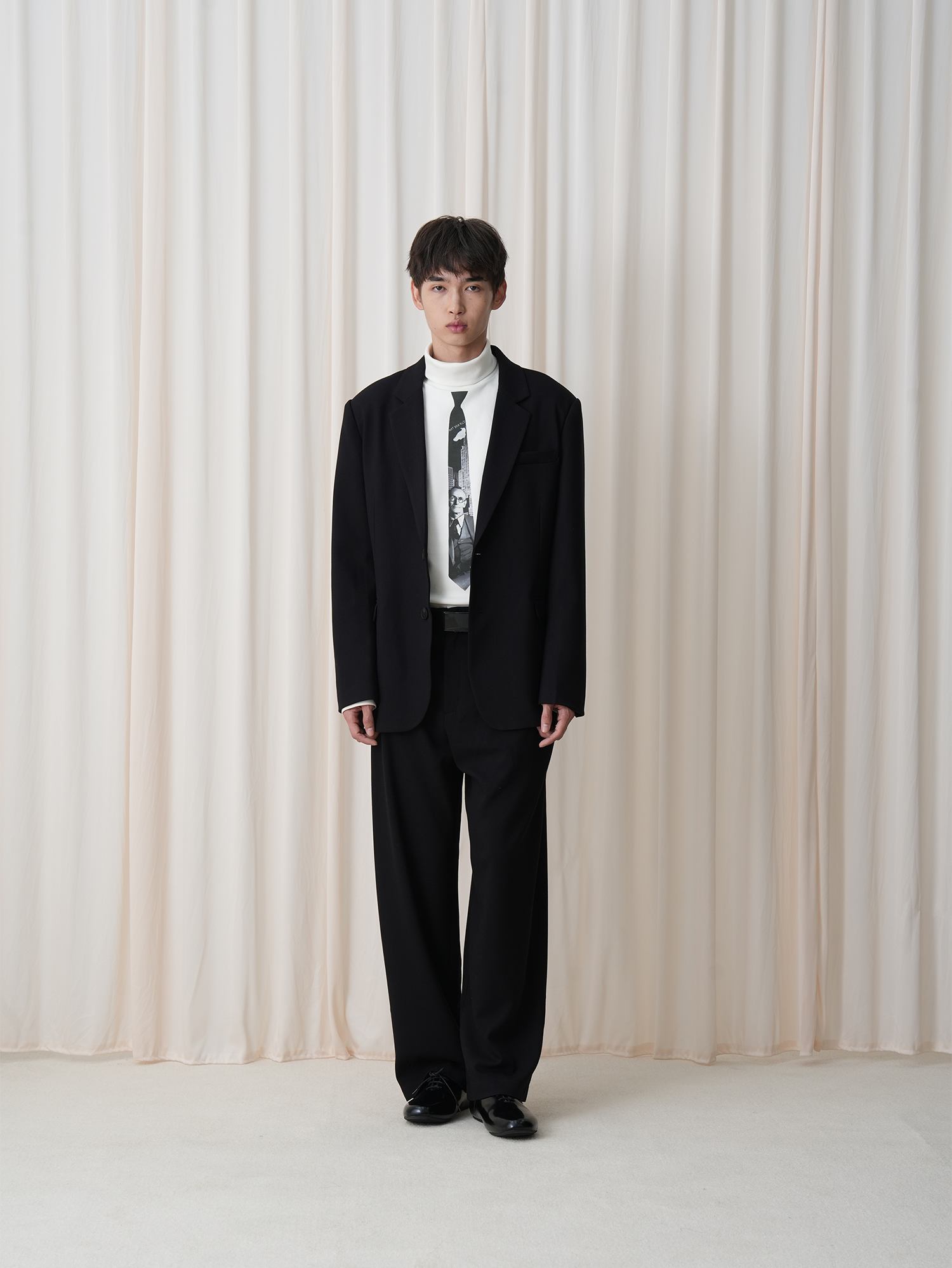 OUYANG WENJUN Classical Double-Breasted Oversized Blazer