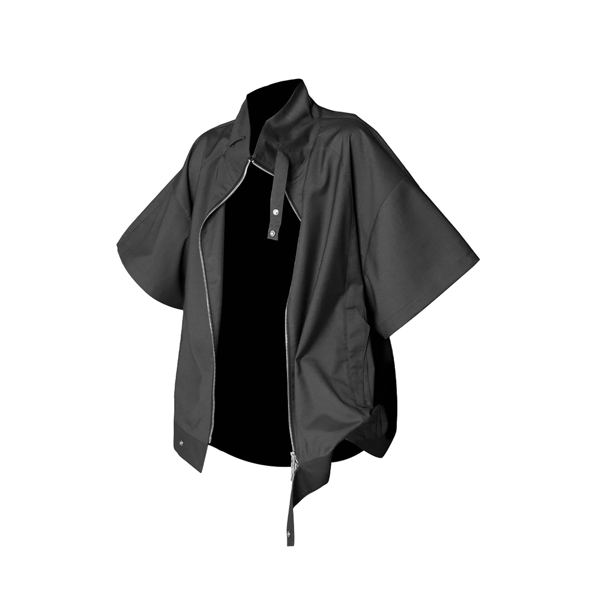 RELABEL Utility Stand Collar Half-Sleeve Jacket, premium urban and streetwear designers apparel on PROJECTISR.com, RELABEL