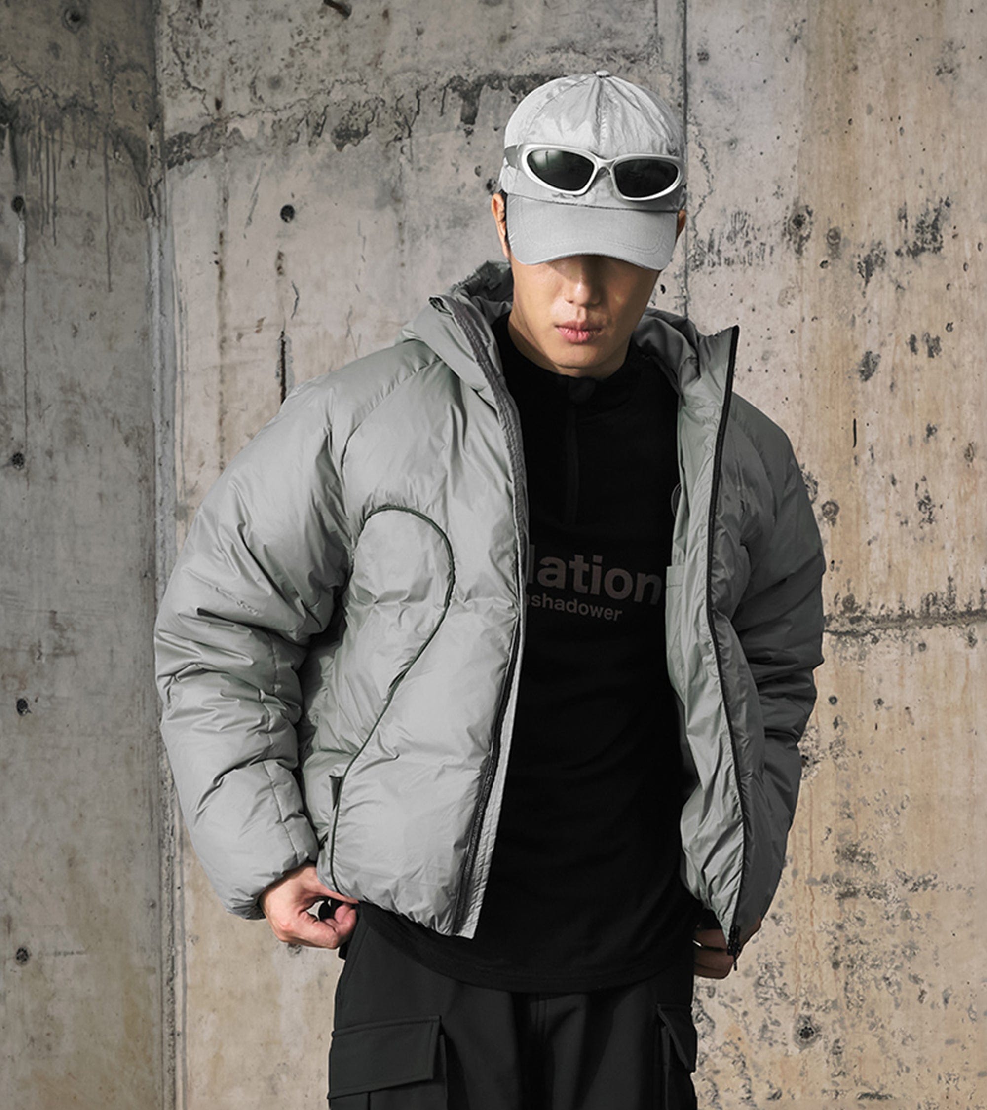 ENSHADOWER Alien Quilted Line Down Jacket, premium urban and streetwear designers apparel on PROJECTISR.com, ENSHADOWER