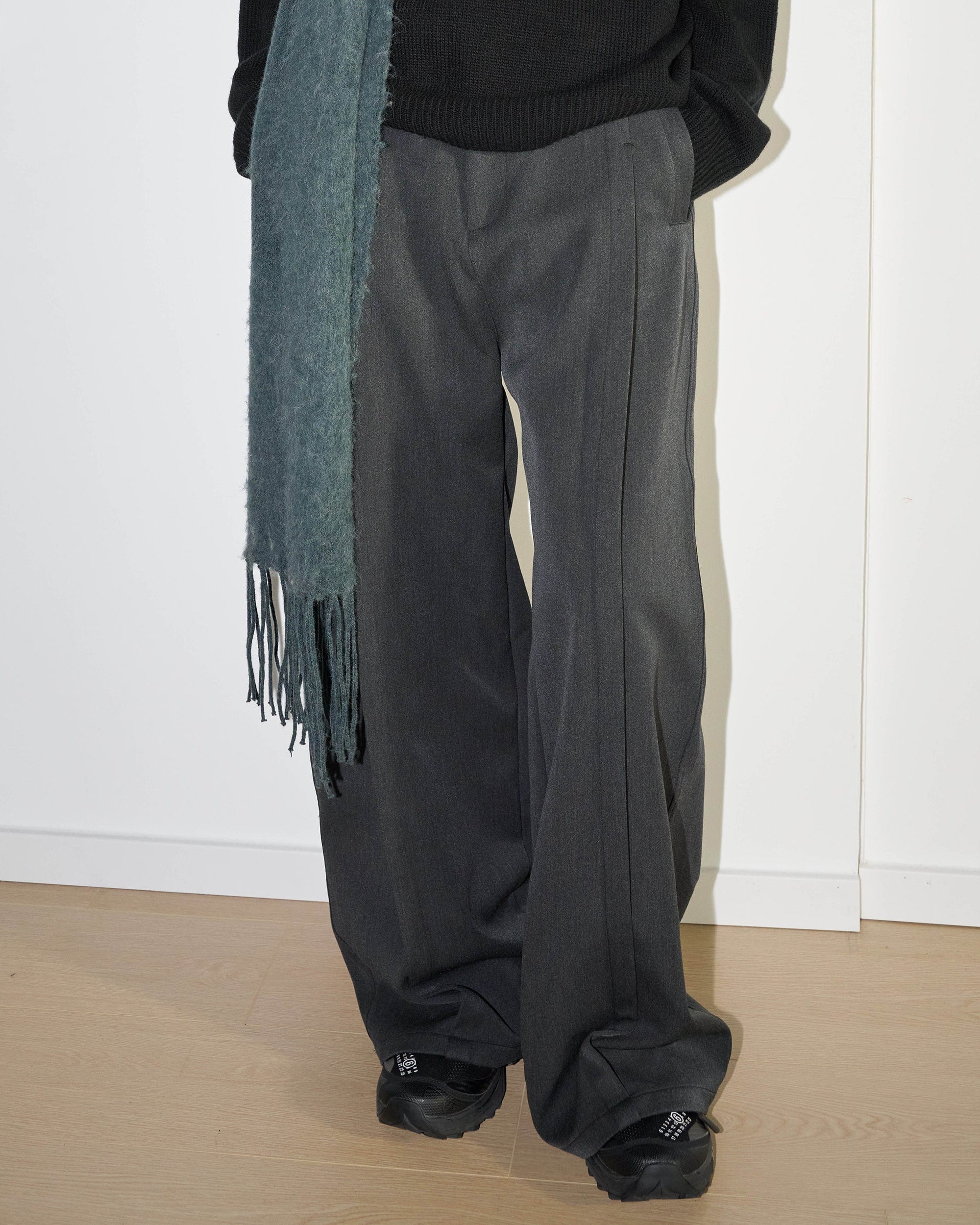 49PERCENT Modern Pleated Wide-Leg Trousers