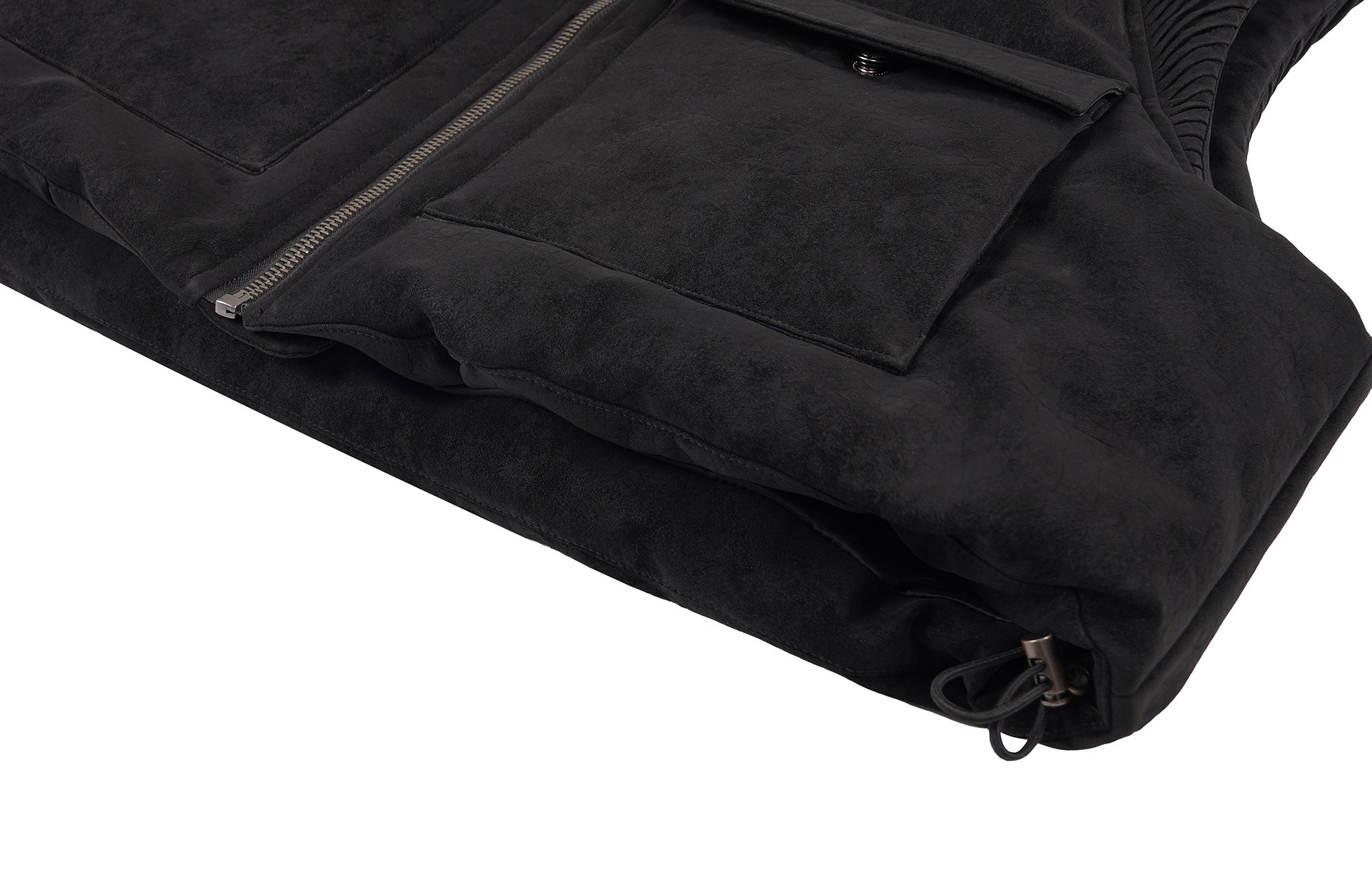 UNDERWATER Demon Horned Detachable Hood Down Vest