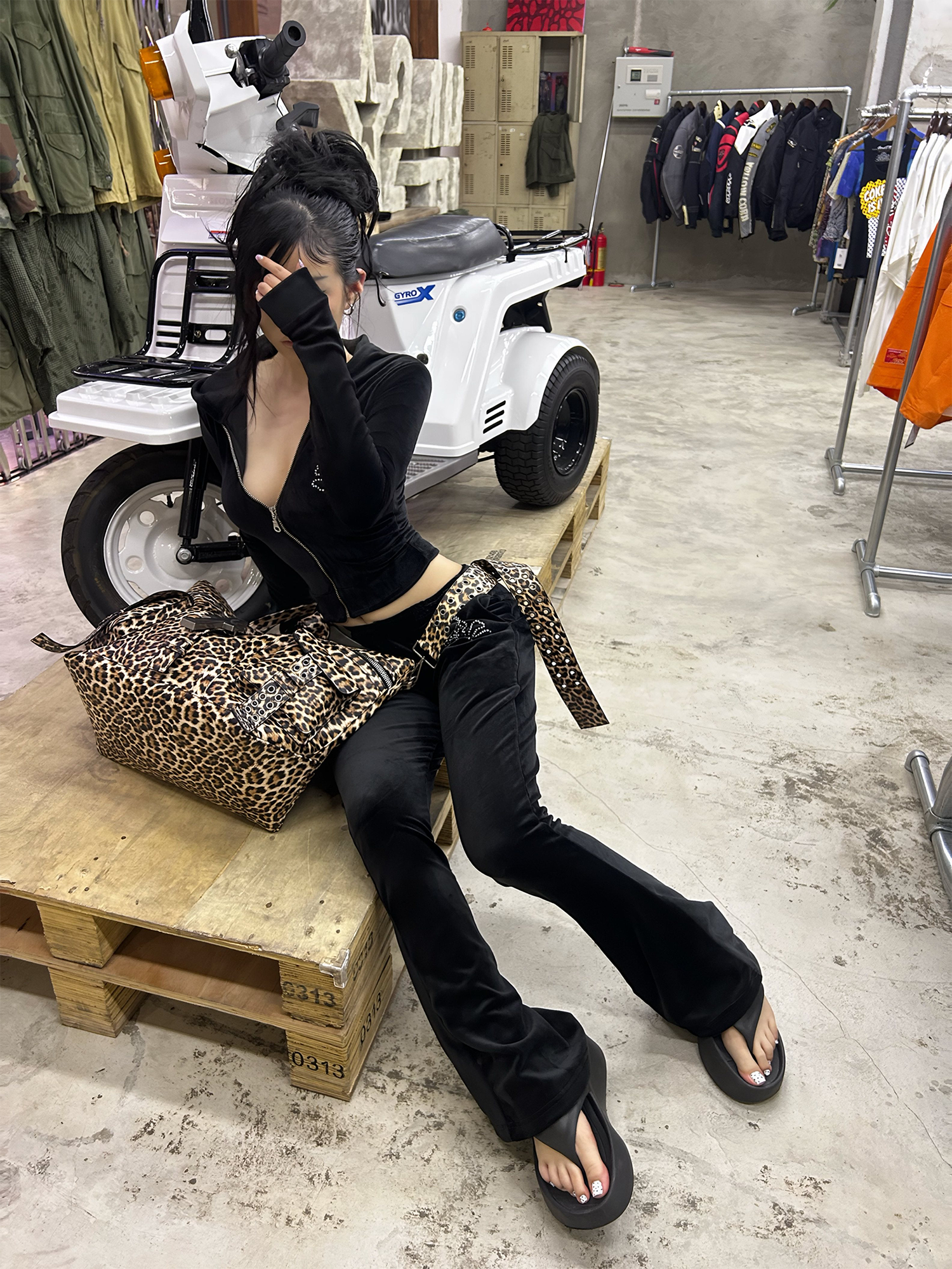 REBEL WAVE Cross Leopard Bag