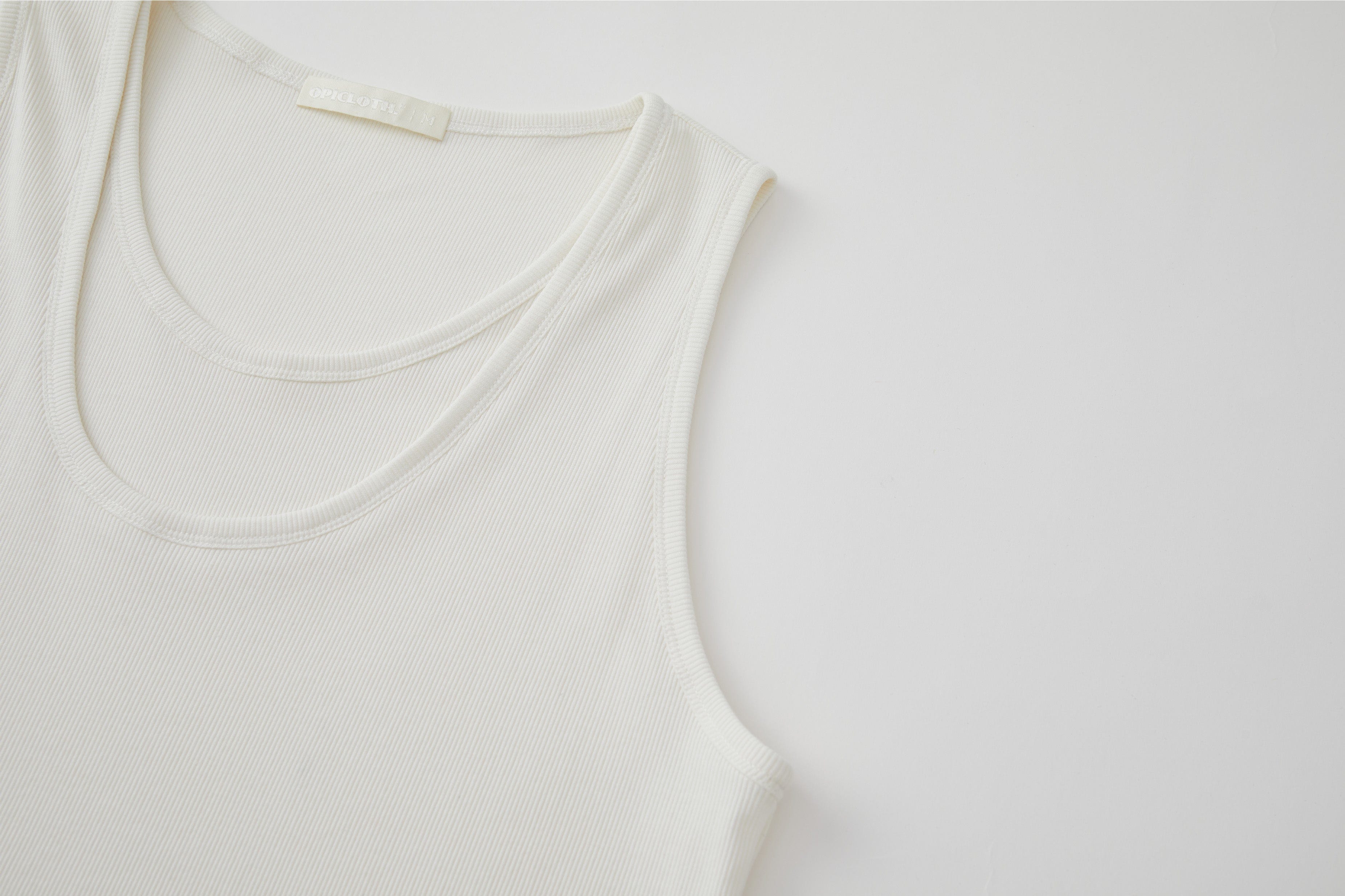 OPICLOTH Double-Layer Ribbed Tank Top, premium urban and streetwear designers apparel on PROJECTISR.com, OPICLOTH