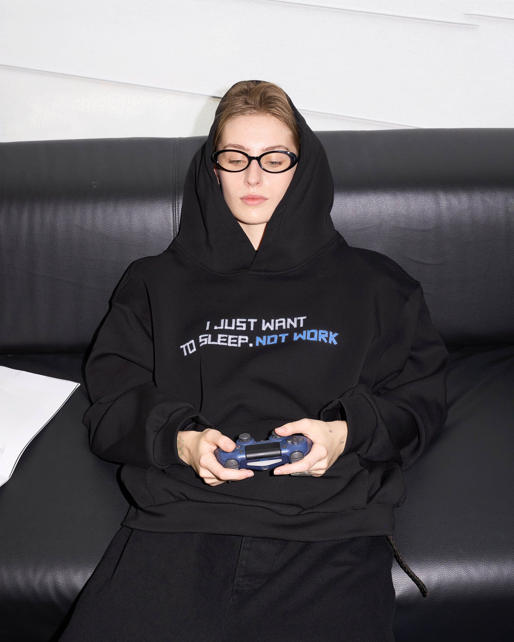 49PERCENT Modern Slogan Hoodie