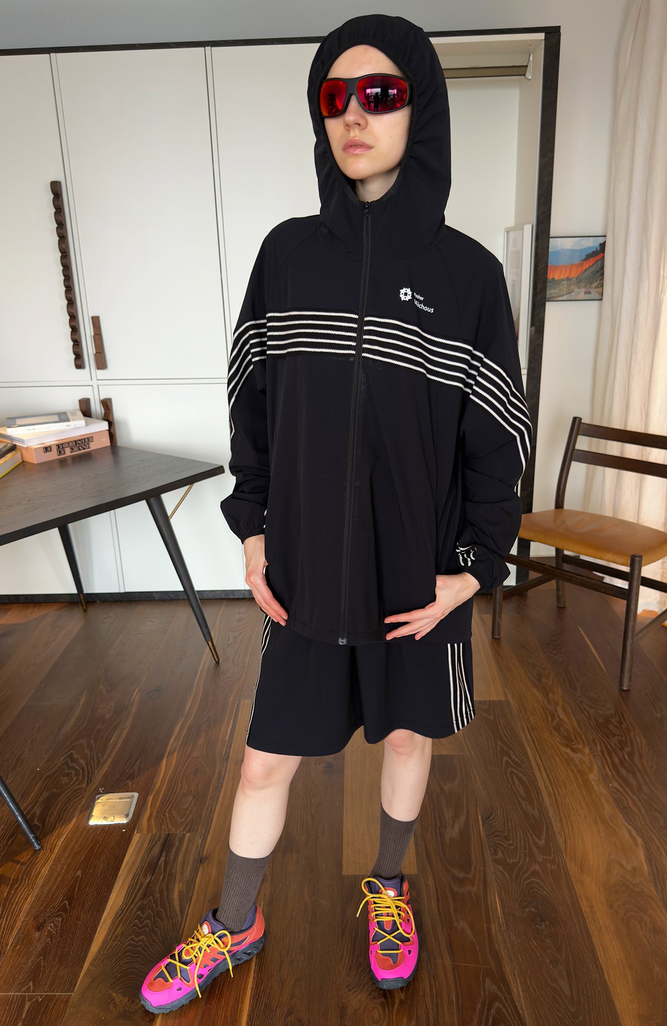MIICHOUS Contrast-Stripe Quick-Dry Set, premium urban and streetwear designers apparel on PROJECTISR.com, MIICHOUS