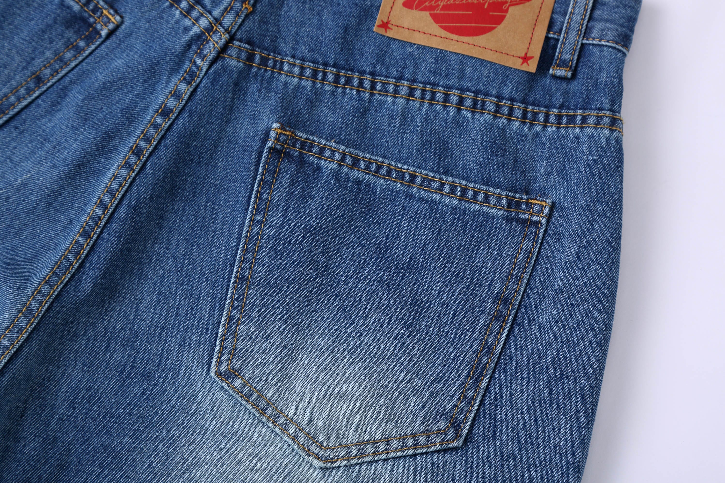 CLP Retro Multi-Pocket Knee-Length Denim Shorts, premium urban and streetwear designers apparel on PROJECTISR.com, CLP