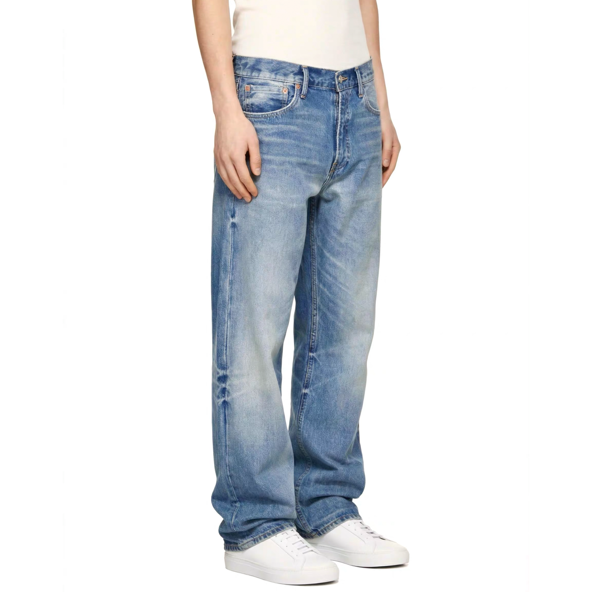 ZWDH Washed Straight-Leg Jeans