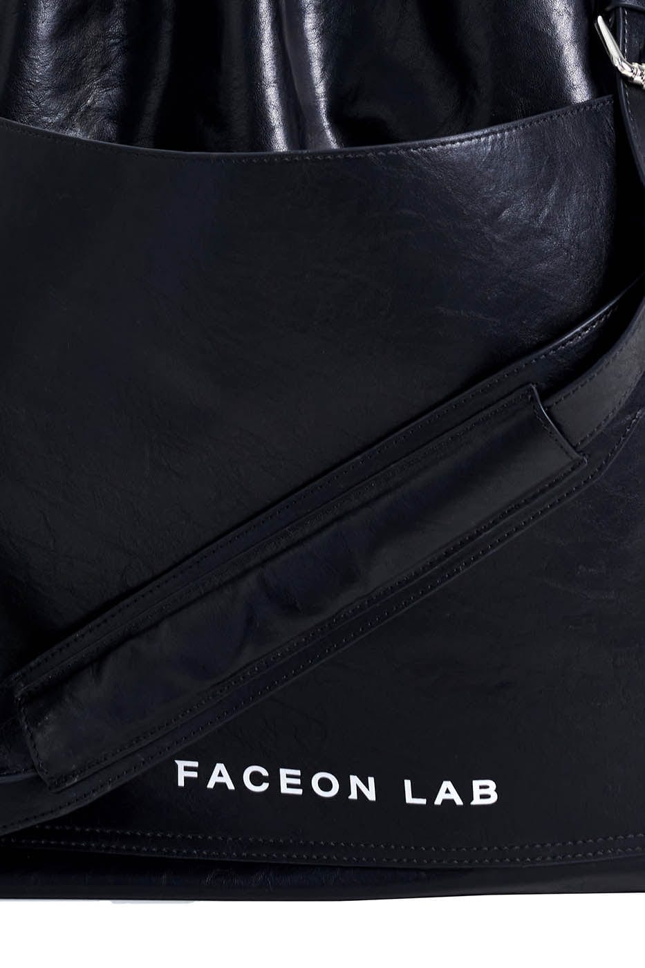 FACEONLAB Multi-Pocket Faux Leather Nomad Bag, premium urban and streetwear designers apparel on PROJECTISR.com, FACEONLAB