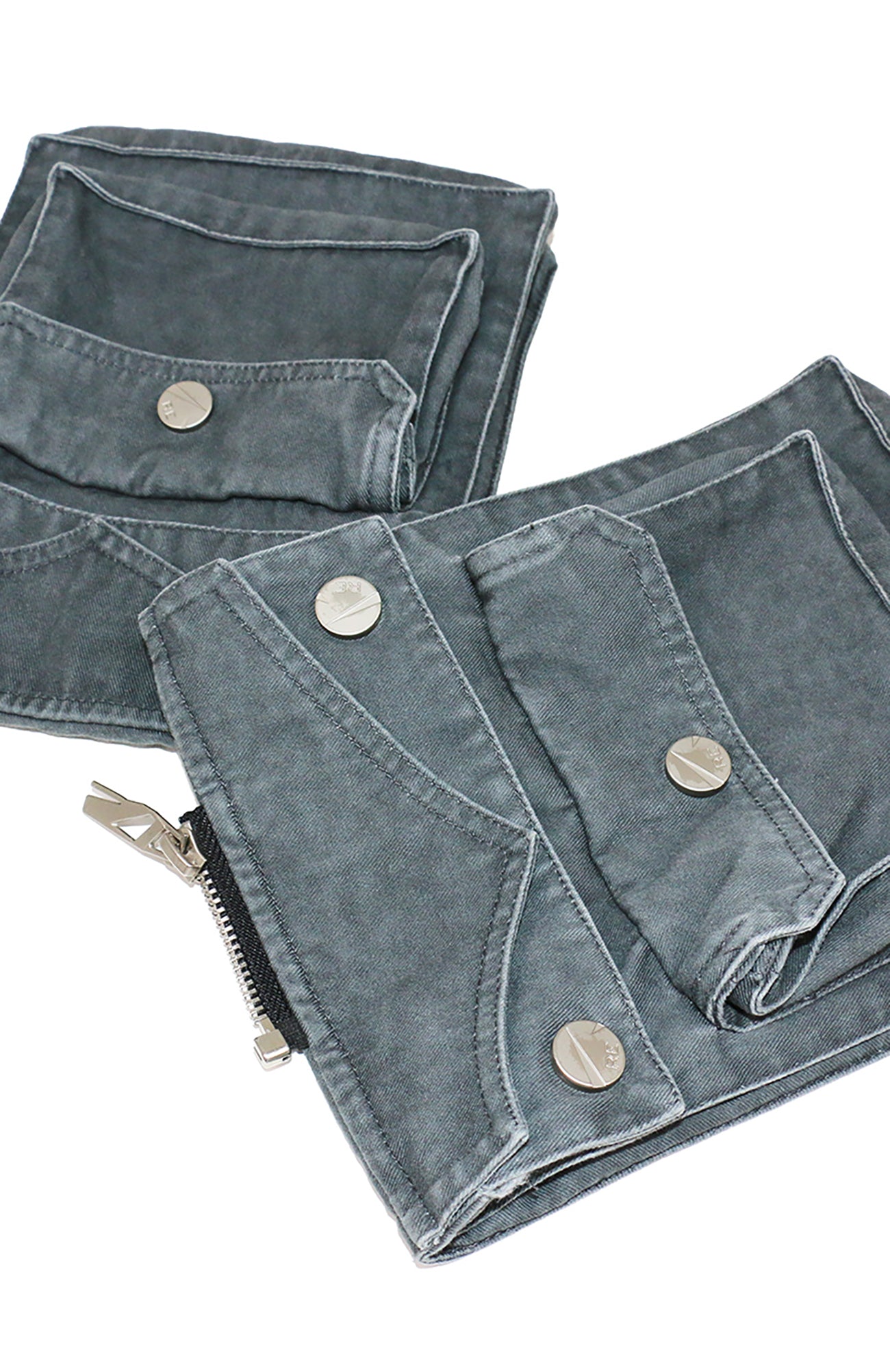 RELABEL Detachable Adjustable Zippered Denim Belt Bag