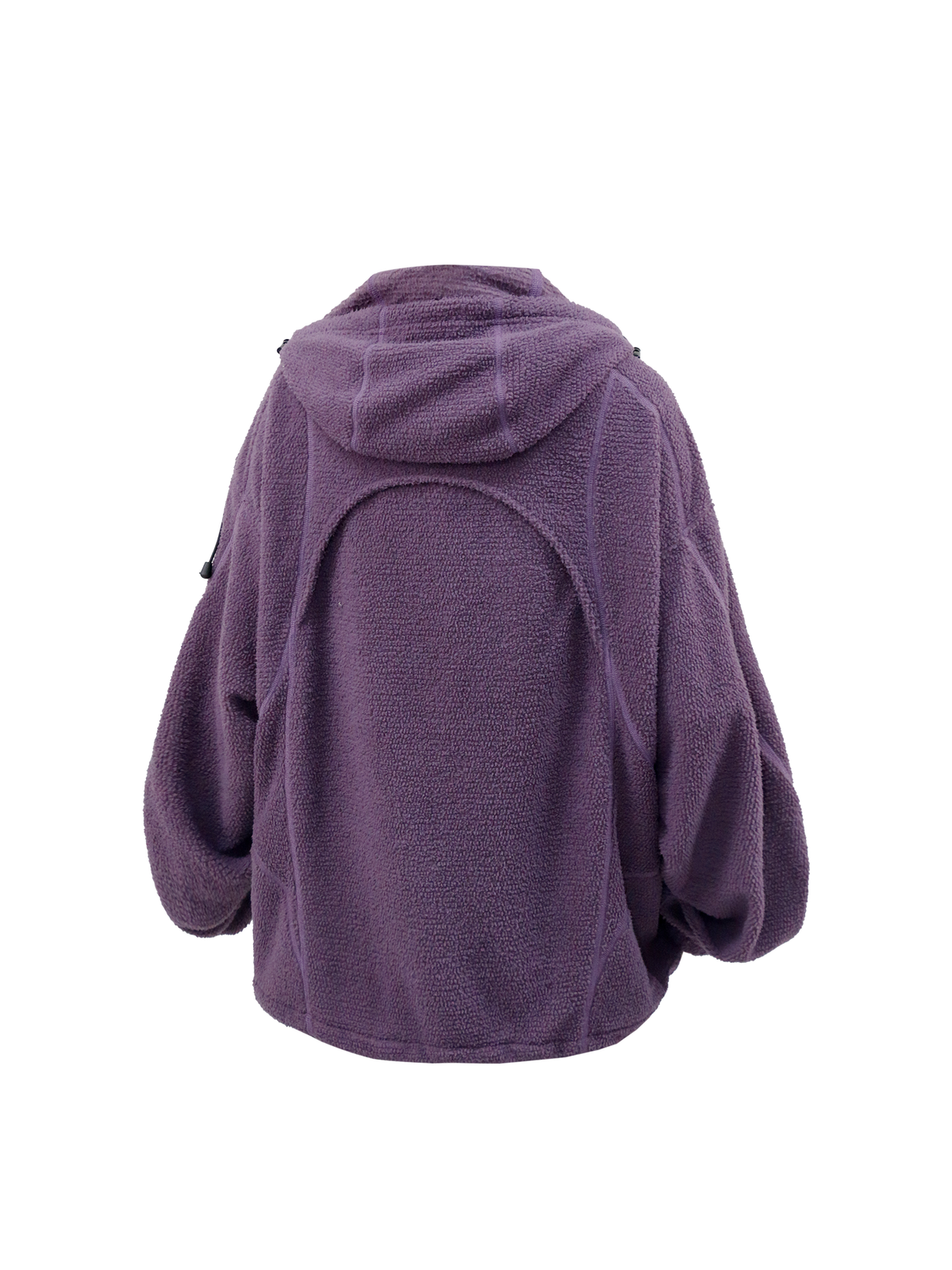 RELABEL Deconstructed Spliced Fleece Hooded Jacket