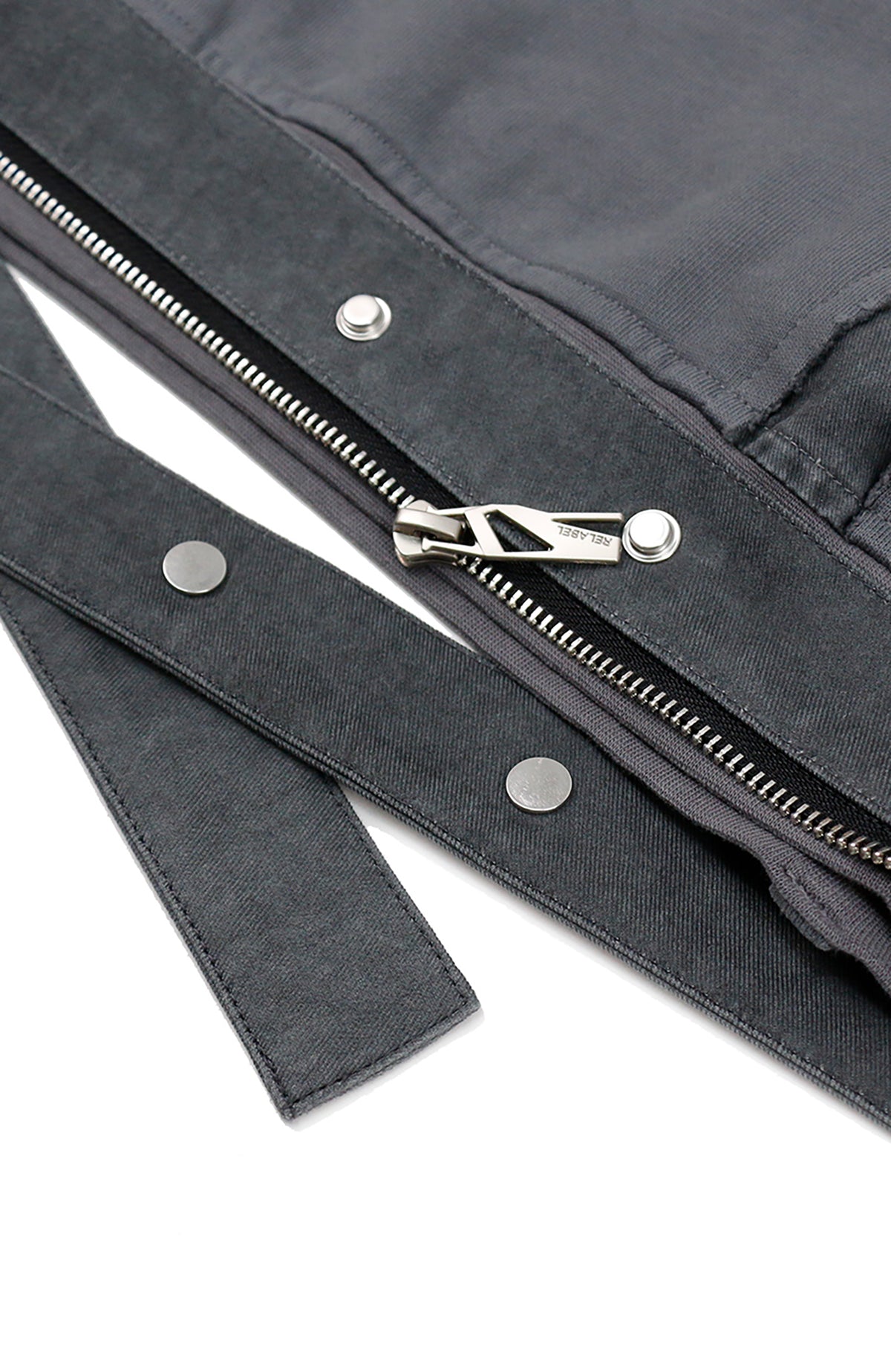 RELABEL Detachable-Pocket Spliced Hooded Jacket