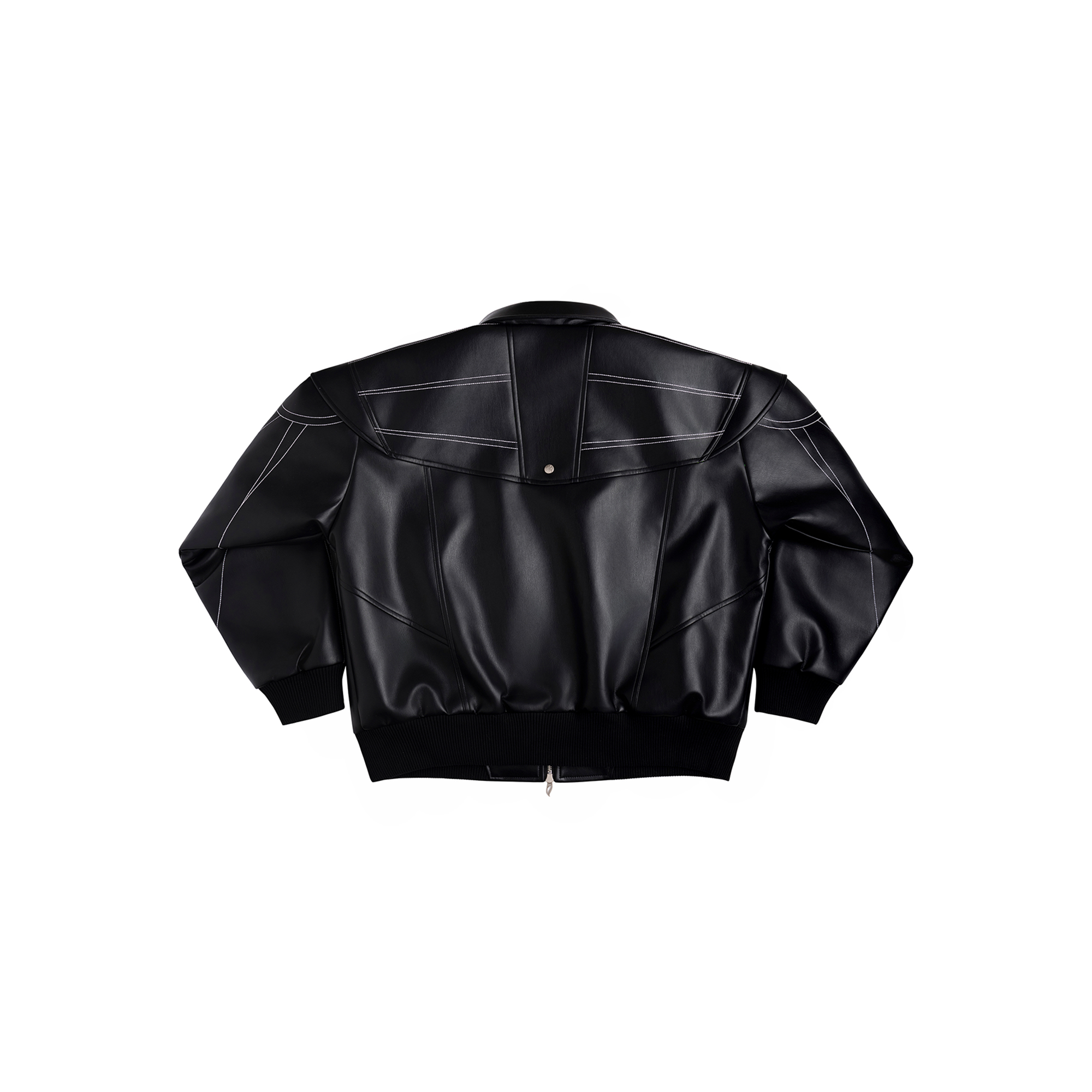 ESAIAS Deconstructed Stitch PU Jacket