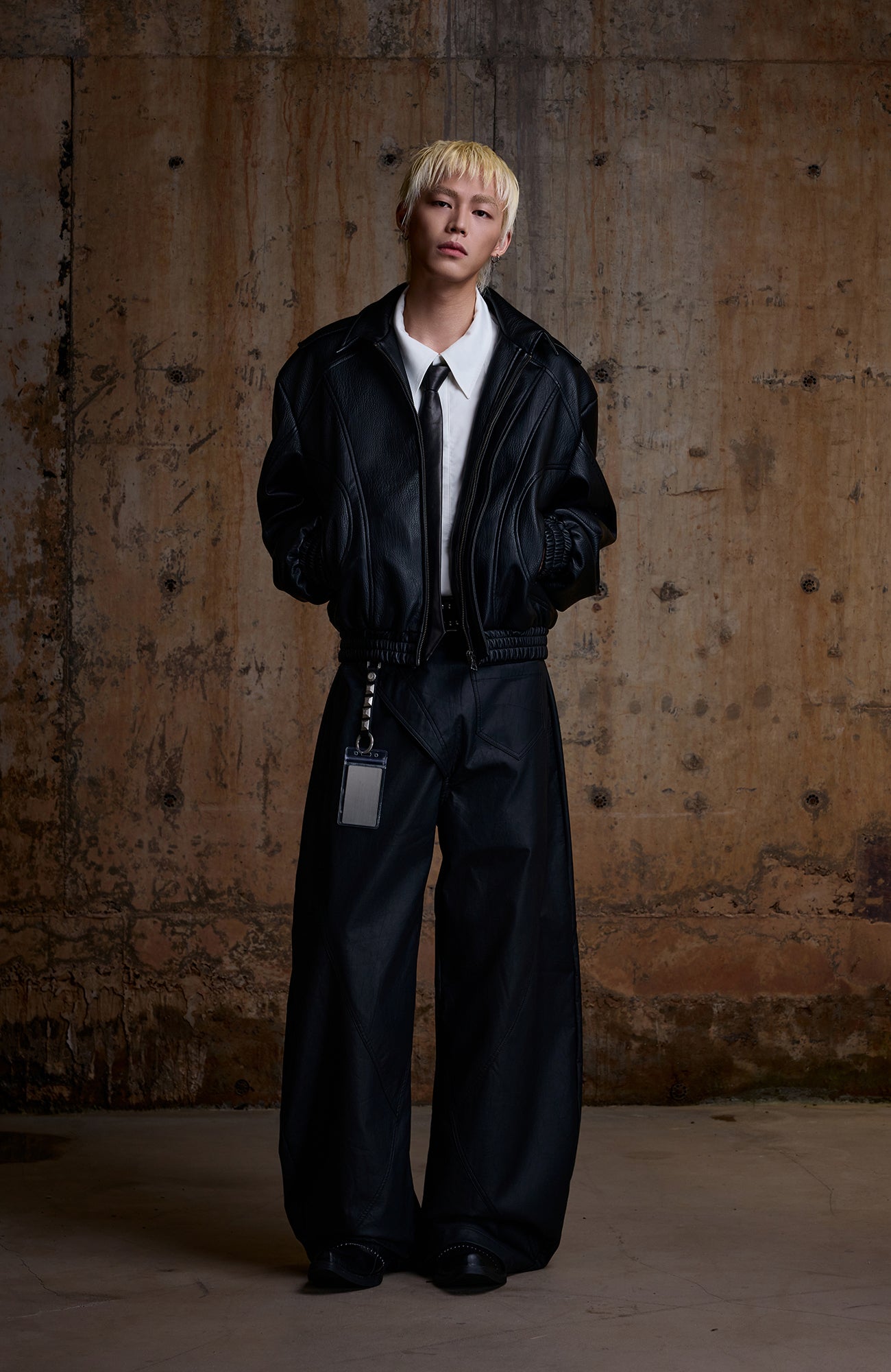 2000RSK Asymmetrical Spliced Sculptural Curved Trousers