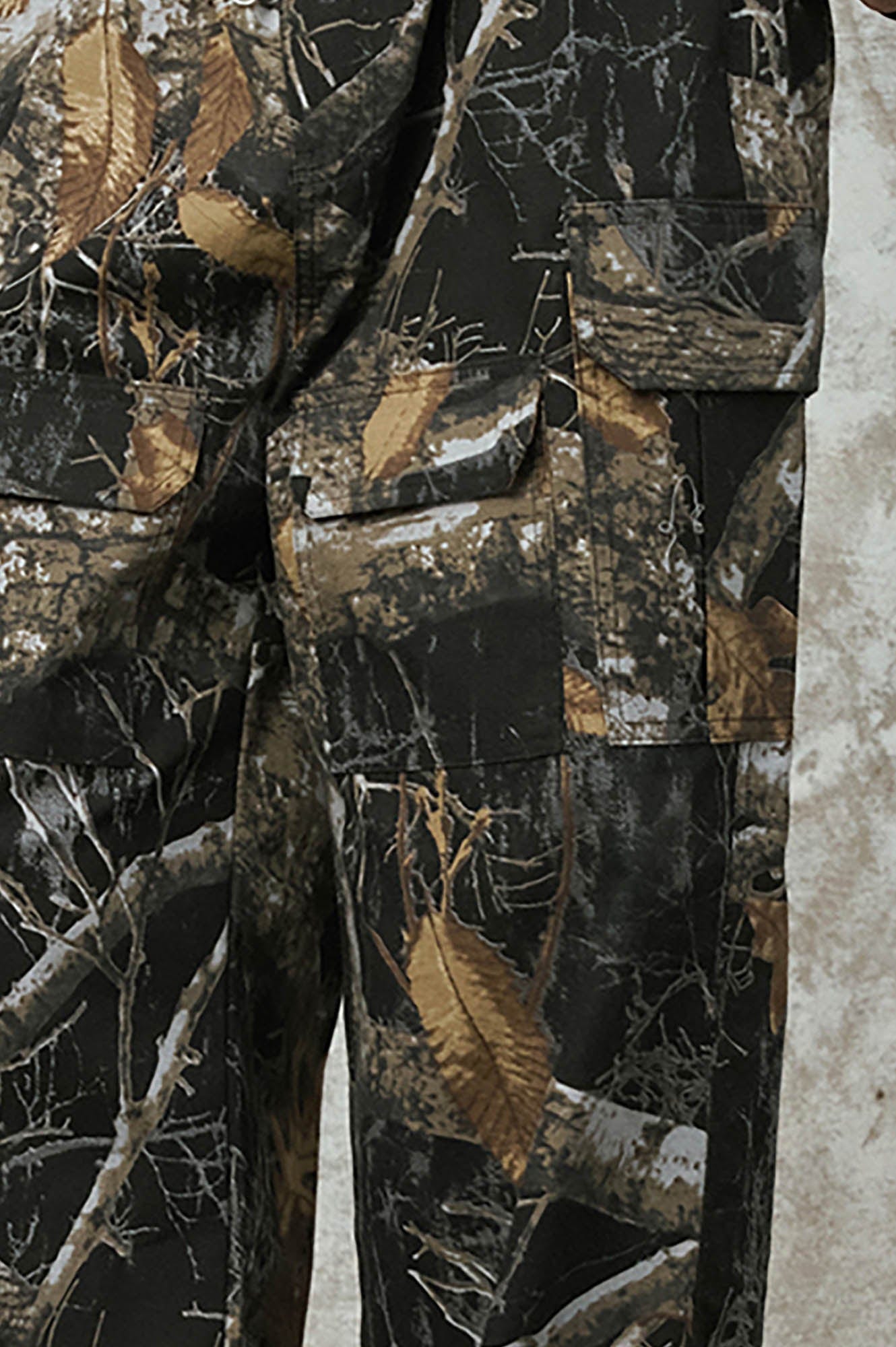 ENSHADOWER Branch Camo Multi-Pocket Straight-Leg Pants