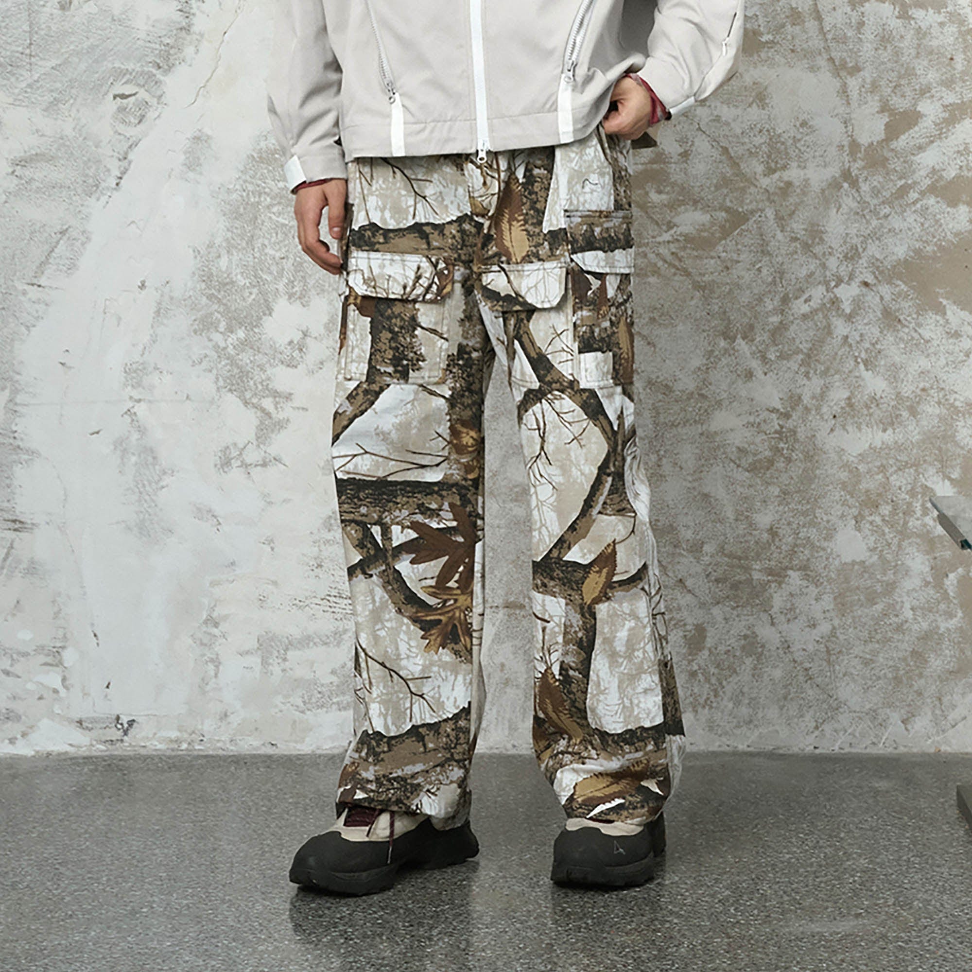 ENSHADOWER Branch Camo Multi-Pocket Straight-Leg Pants