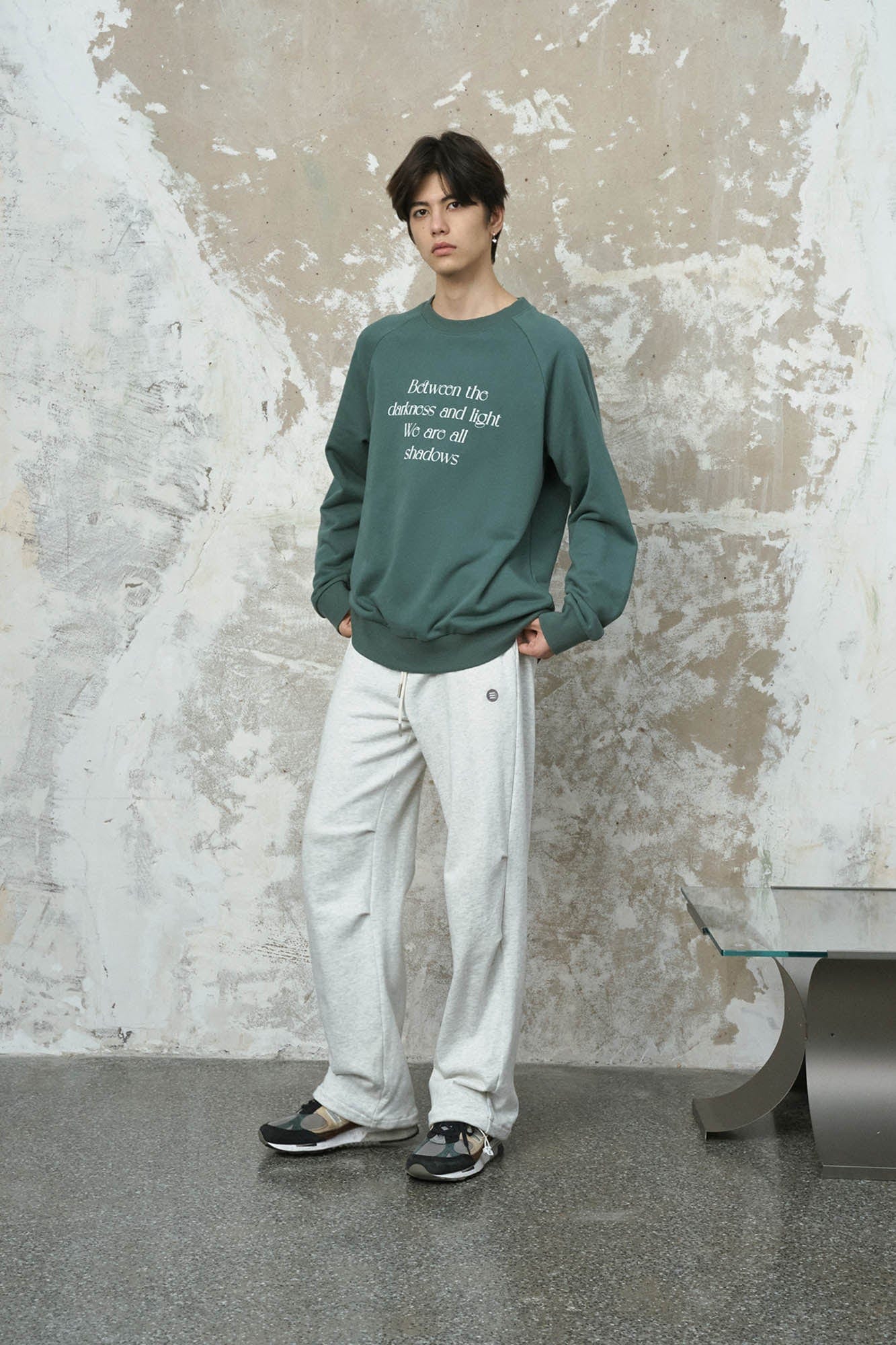 ENSHADOWER Essential Slogan Raglan Sweatshirt