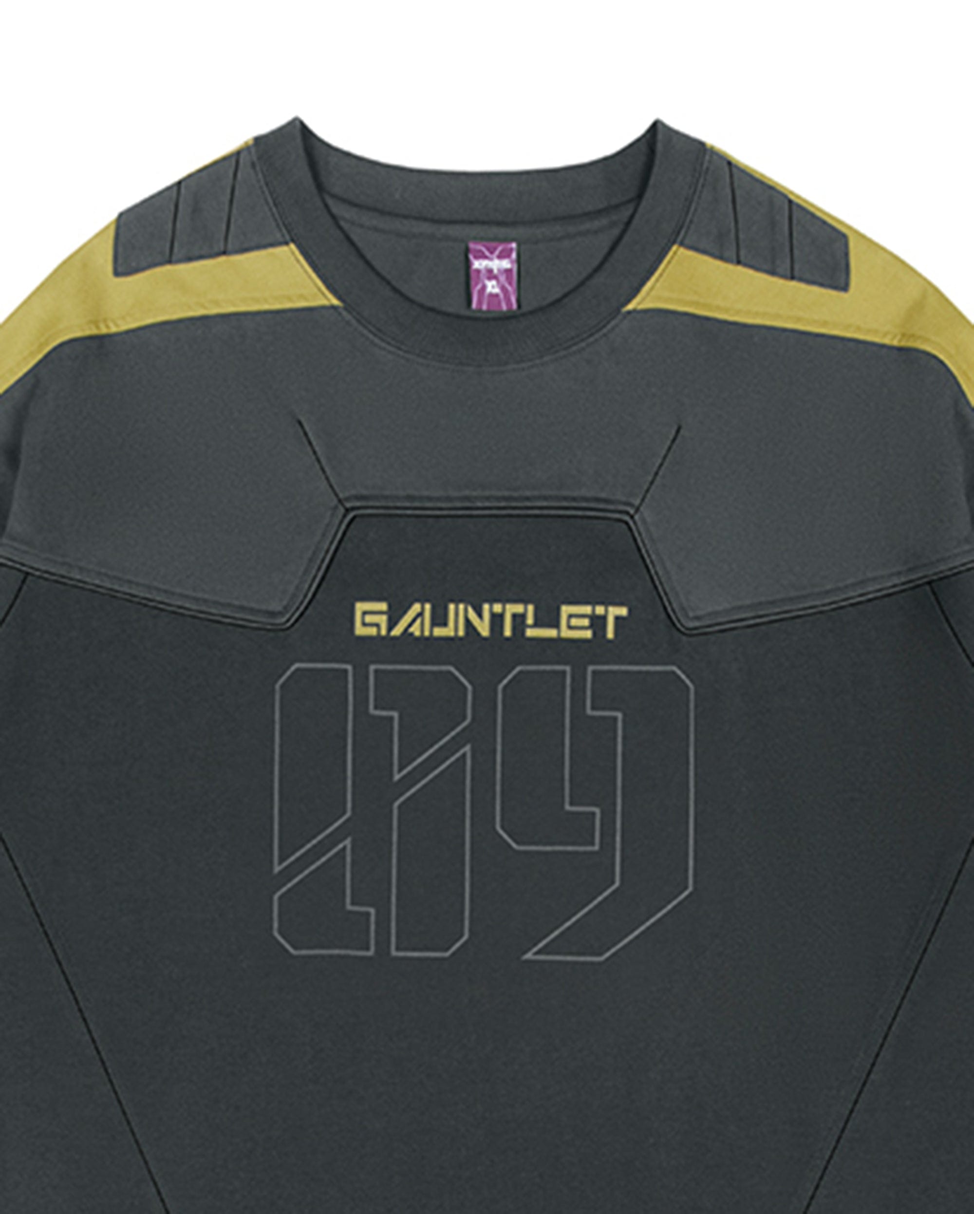 XIPHEVIL Modern Deconstructed Rivet Jersey Yellow