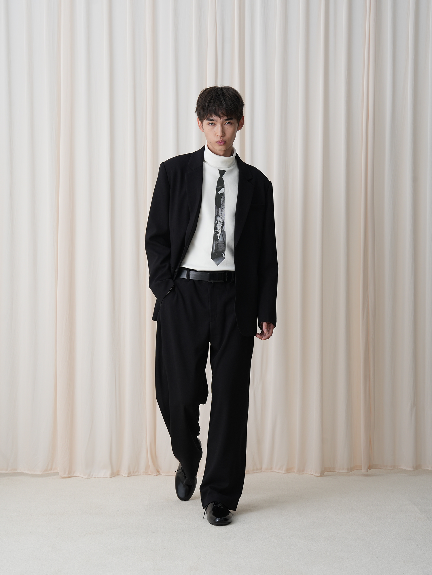 OUYANG WENJUN Classical Double-Breasted Oversized Blazer