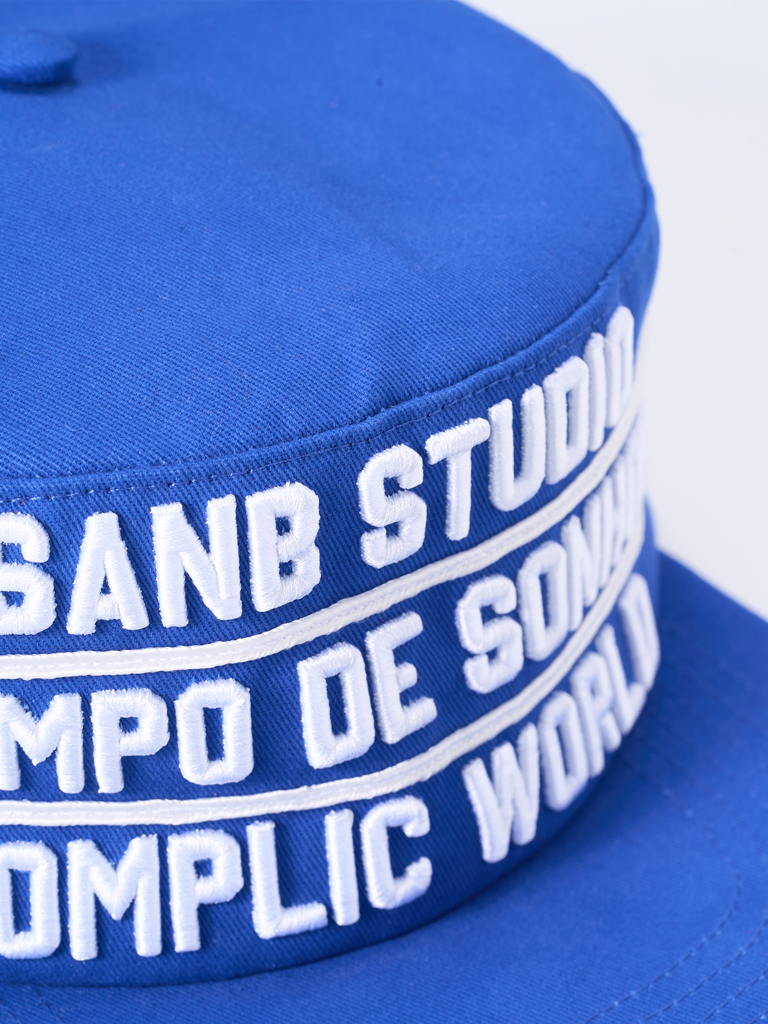 SANB Text Embroidered Pillbox Cap
