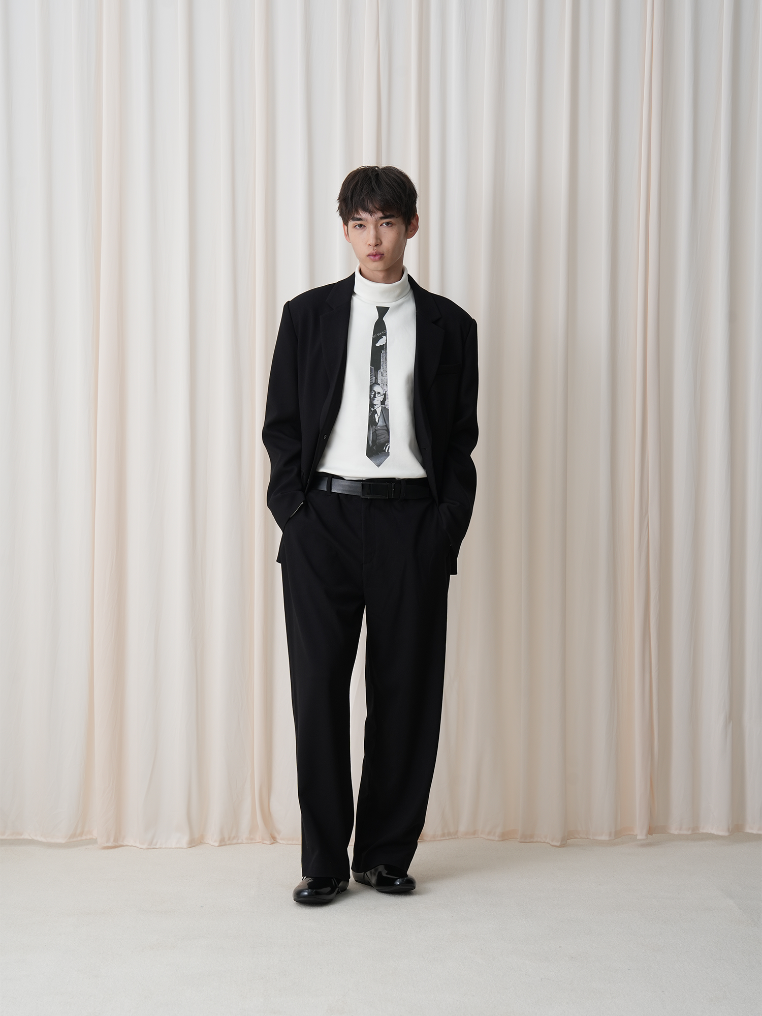 OUYANG WENJUN Classical Double-Breasted Oversized Blazer