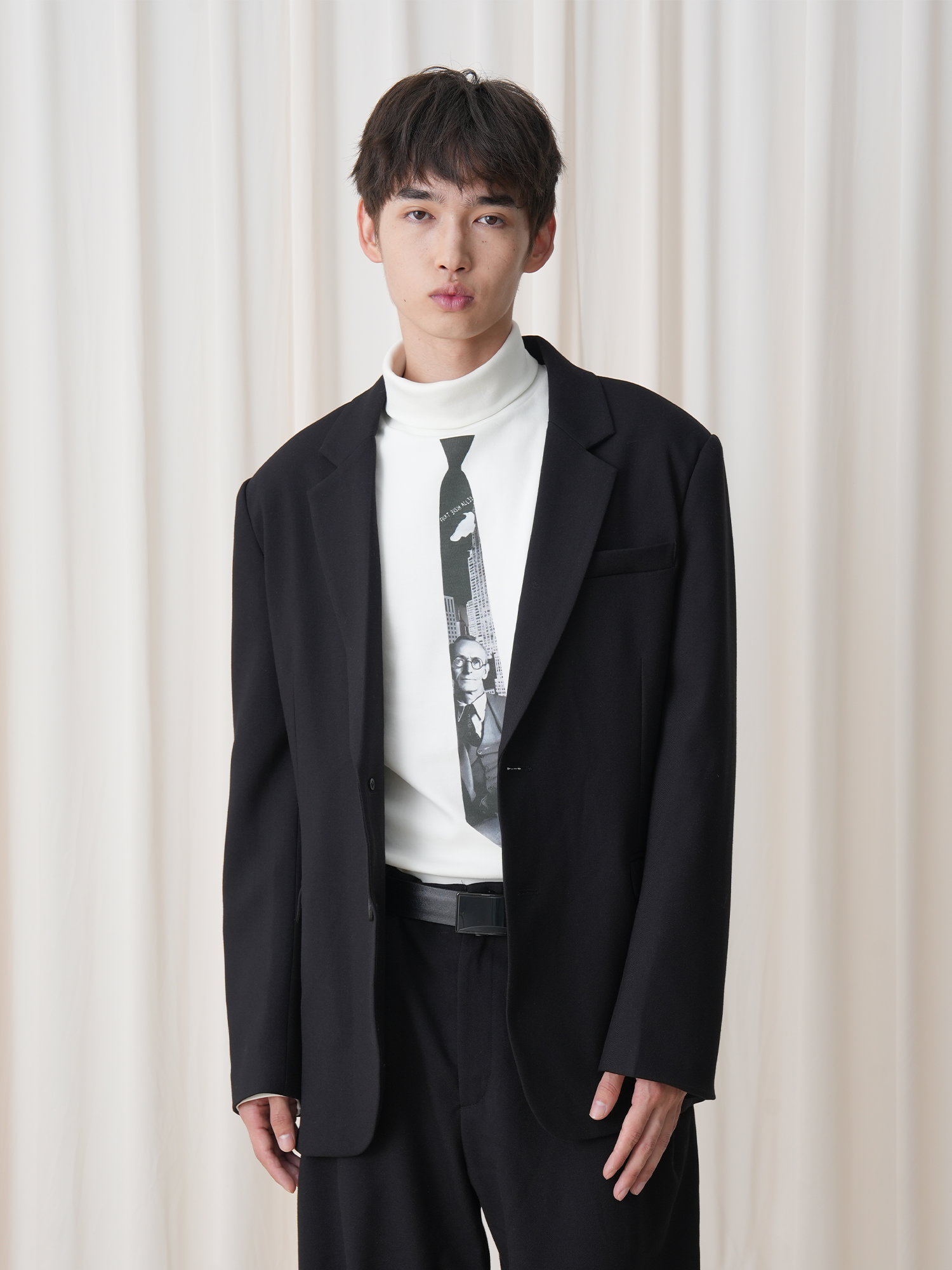 OUYANG WENJUN Classical Double-Breasted Oversized Blazer