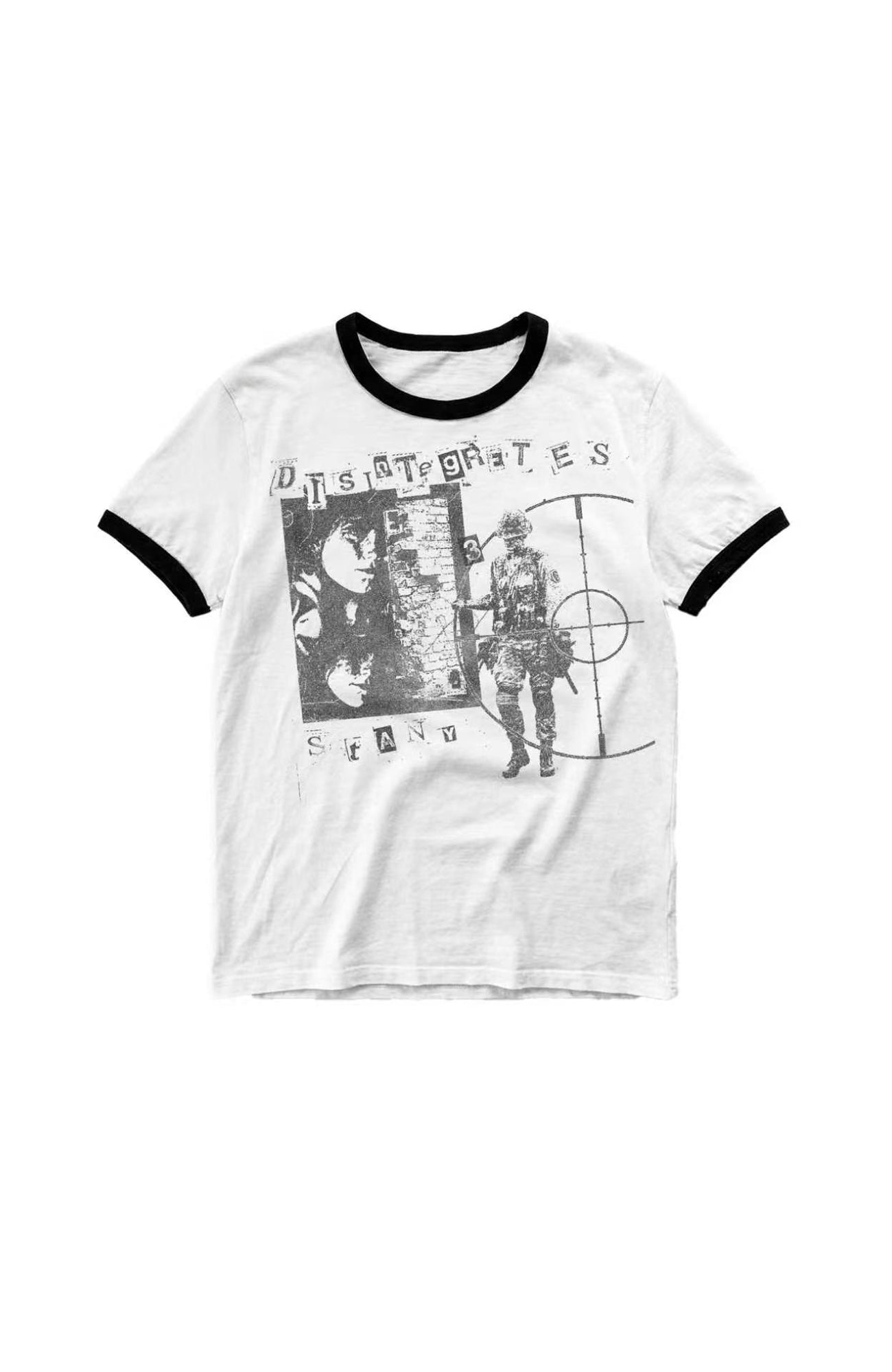 SADSOUP Contrast Trim Retro Graphic Tee