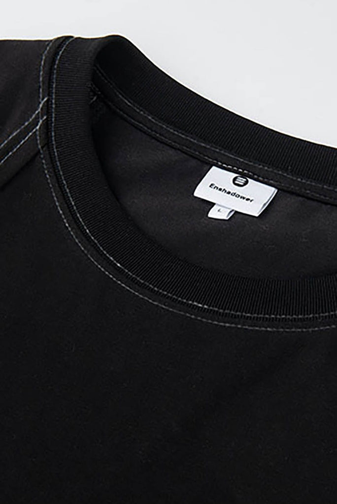 ENSHADOWER Stitch Hidden Pockets T-Shirt, premium urban and streetwear designers apparel on PROJECTISR.com, ENSHADOWER