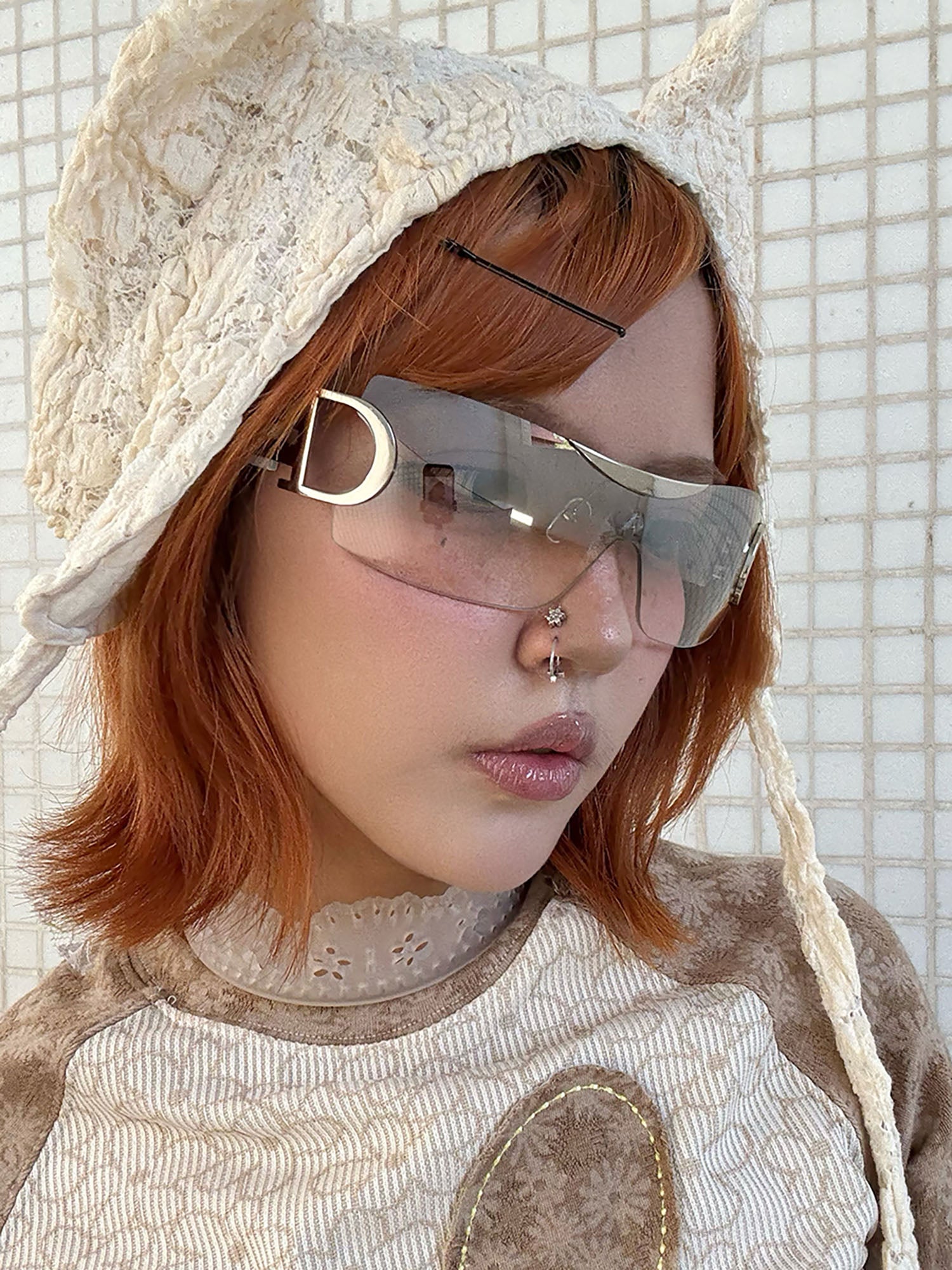 DAMAGE ASIA Shield Wrap Sunglasses